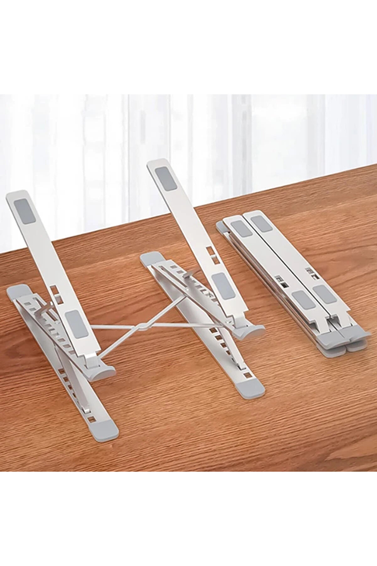 Ally Mc N8 Metal Yüksek Macbook Notebook Ayarlanabi̇li̇r Katlanabi̇li̇r Stand-(5775) - Gms4454-4401