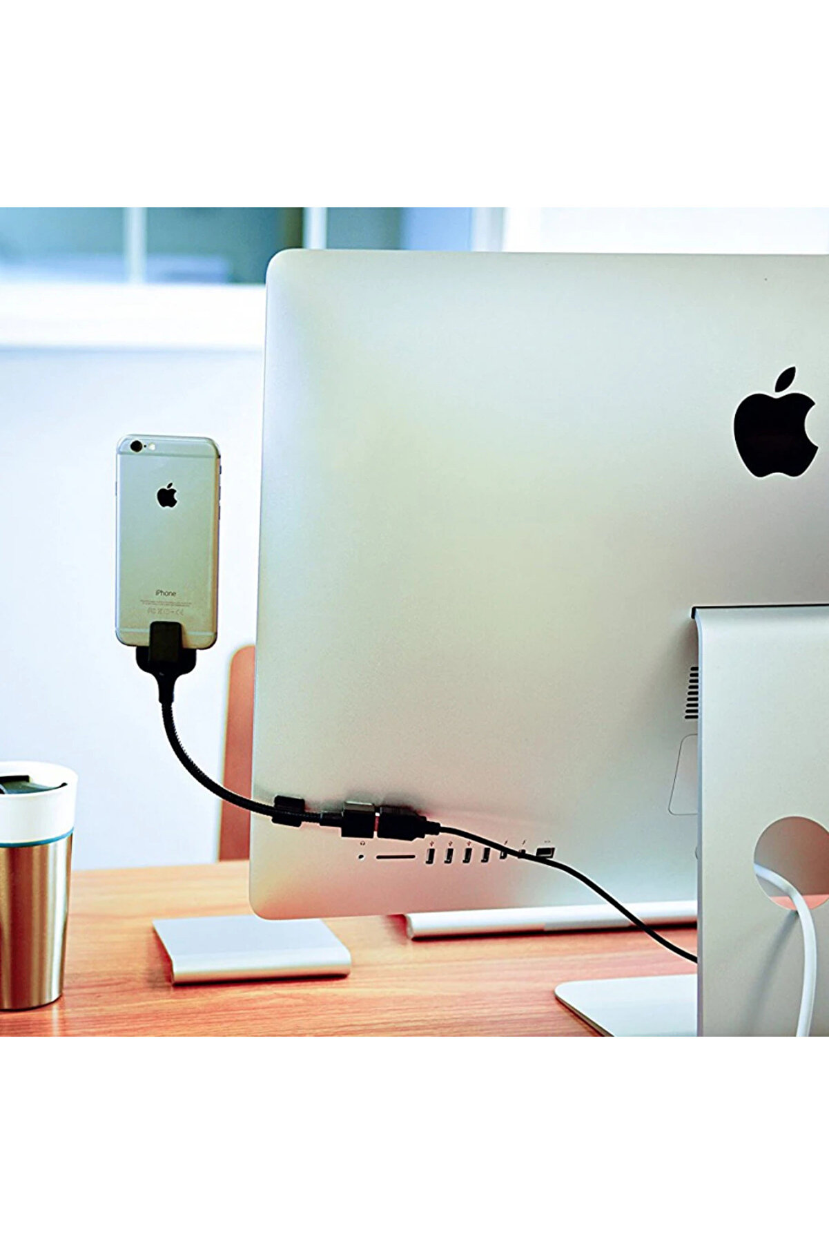 Lazy Acrobat Metal Usb Stand Androi̇d Mi̇cro Usb-(5775) - Gms6691-9004