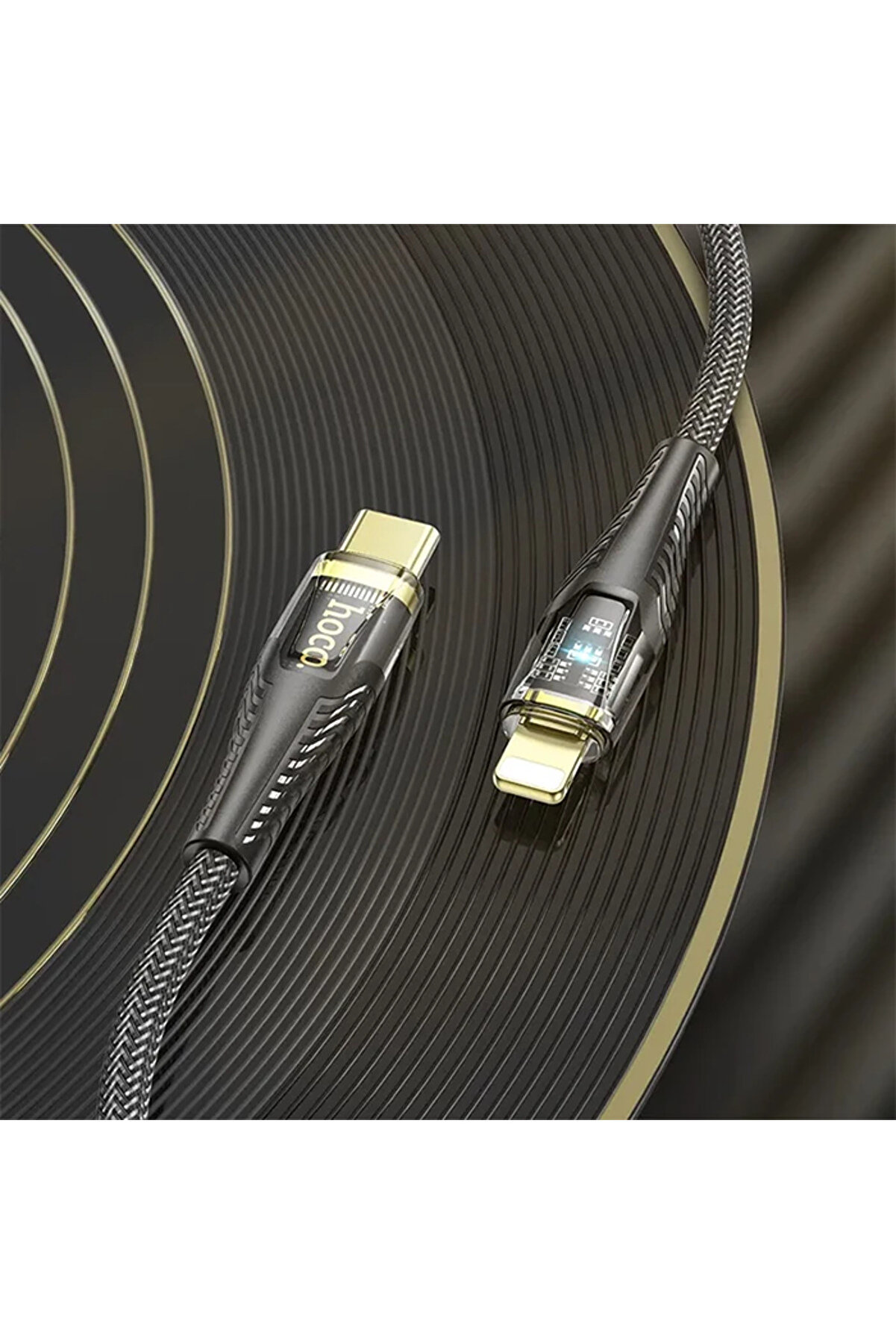 Hoco U121 Gold Standard Transparent Di̇scovery Edi̇ti̇on 60W Type-C To İphone Li̇ghtni̇ng - Gms9147-3105