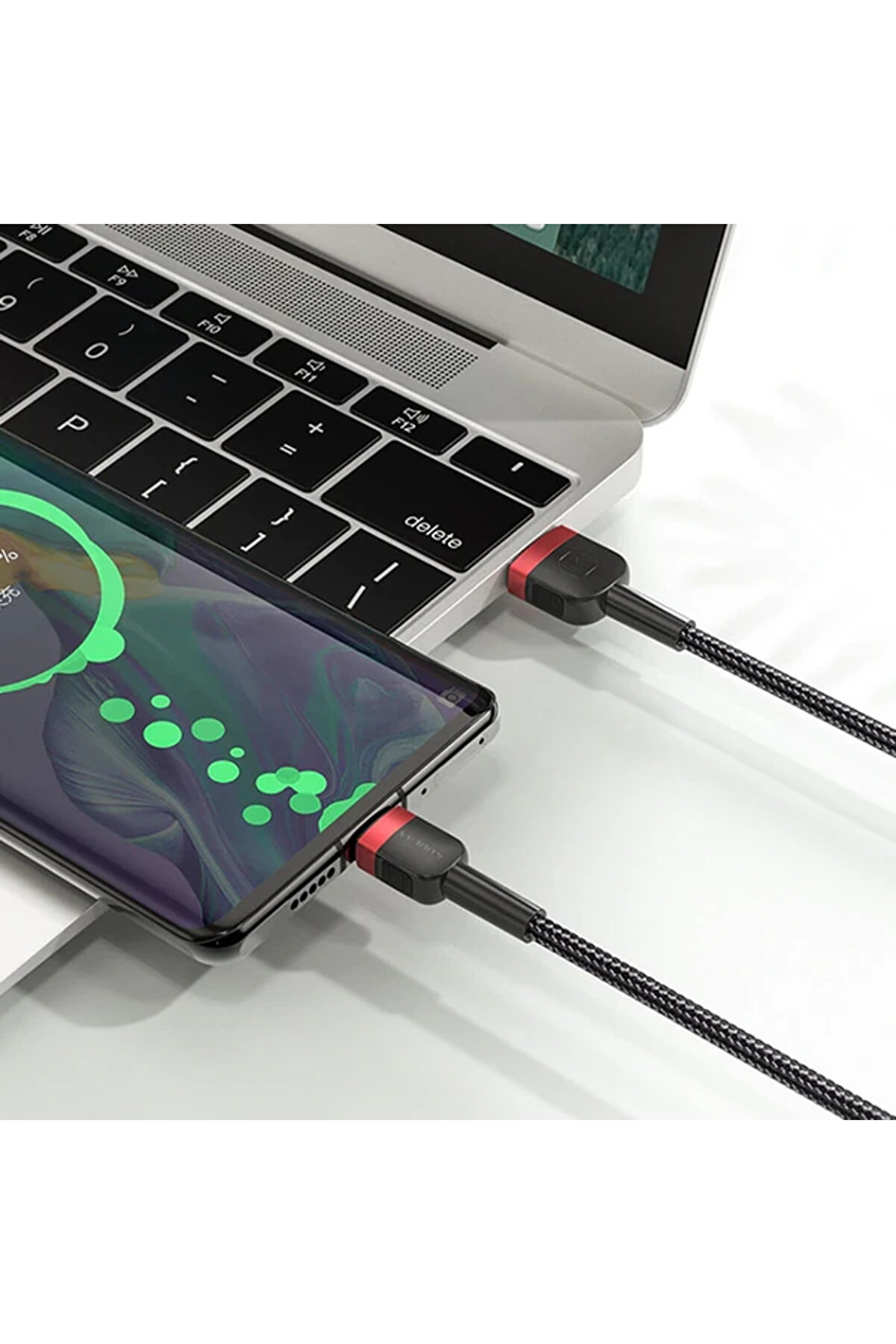 Kuulaa Mi̇kro Usb 3A Hızlı Şarj 0.50Cm Kısa Androi̇d Usb Şarj Kablosu-(1903) - Dropx2675-1856