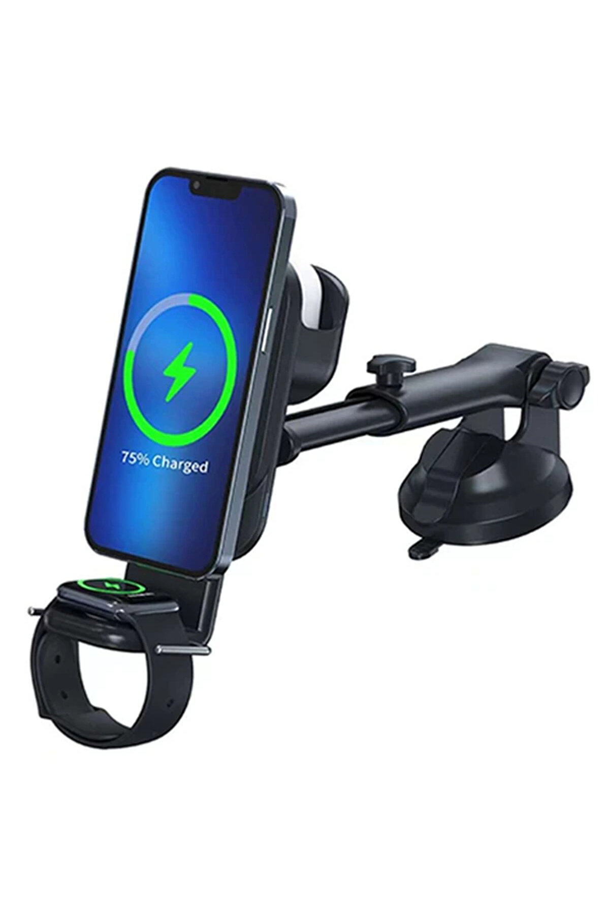 CepteToptan Ally Wireless Şarjlı 3in1 Torpido Üstü Ve Havalandırma Telefon Kulaklık Sa - DROPX1319-6108