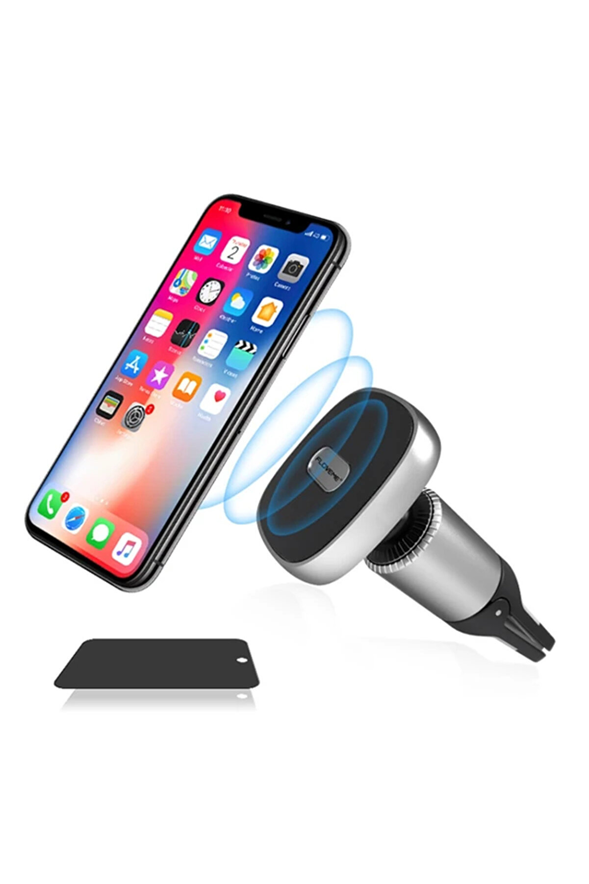 CepteToptan Floveme Güçlü Mıknatıslı 360 Döner Universal Araç Havalandırma Telefon - DROPX9462-7667