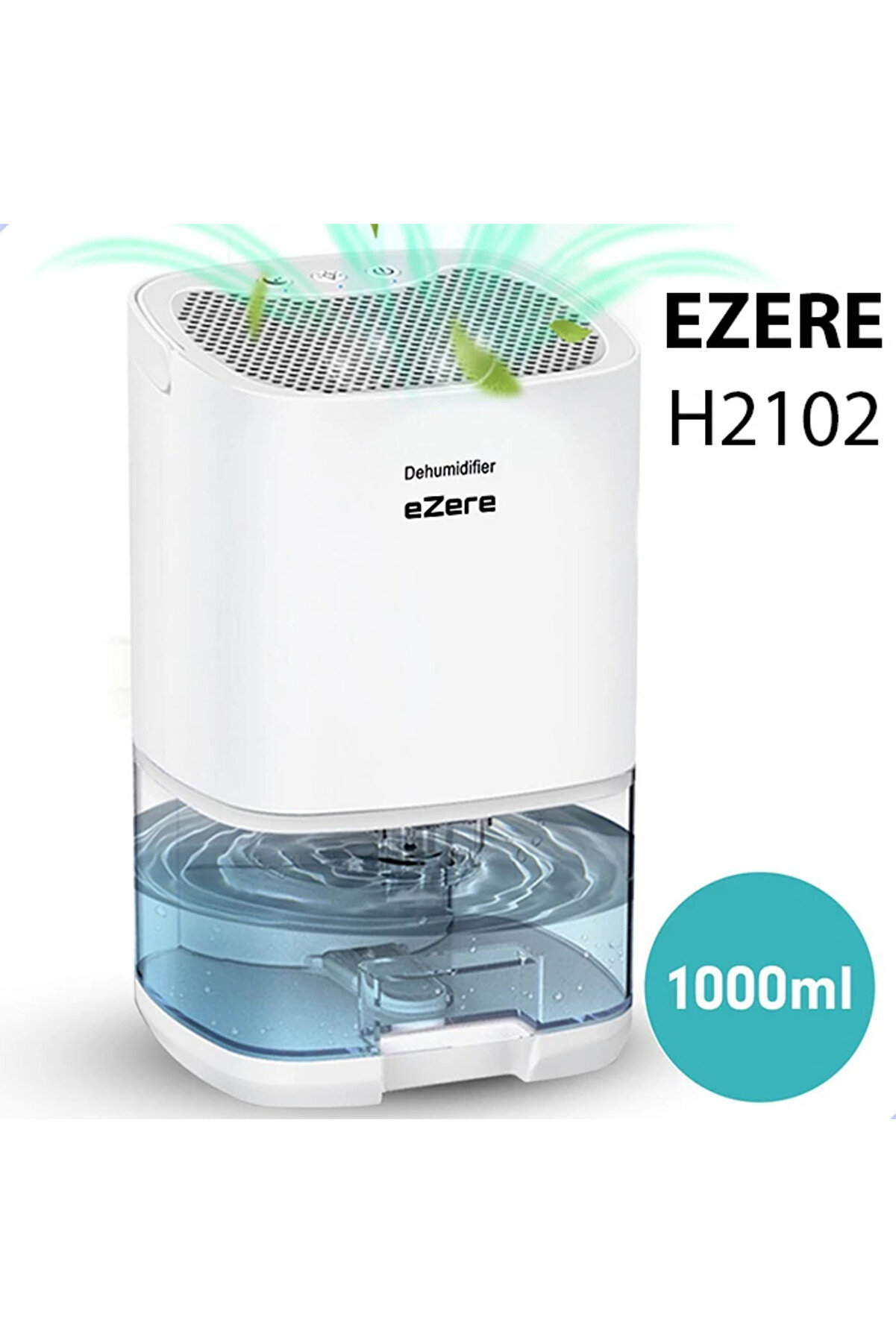 Ezere H2102 Dehumi̇di̇fer 1000Ml Banyo-Mutfak-Oda Nem Alma Ci̇hazi̇-(1903) - Dropx2177-6293