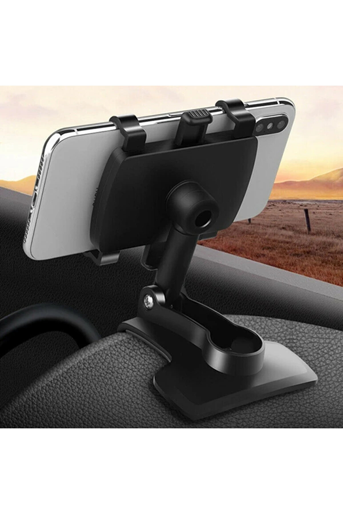 CepteToptan 360 Dönerli Mouth Oto-Araç Torpido Uzeri Telefon Tutucu-(1903) - DROPX8898-1482