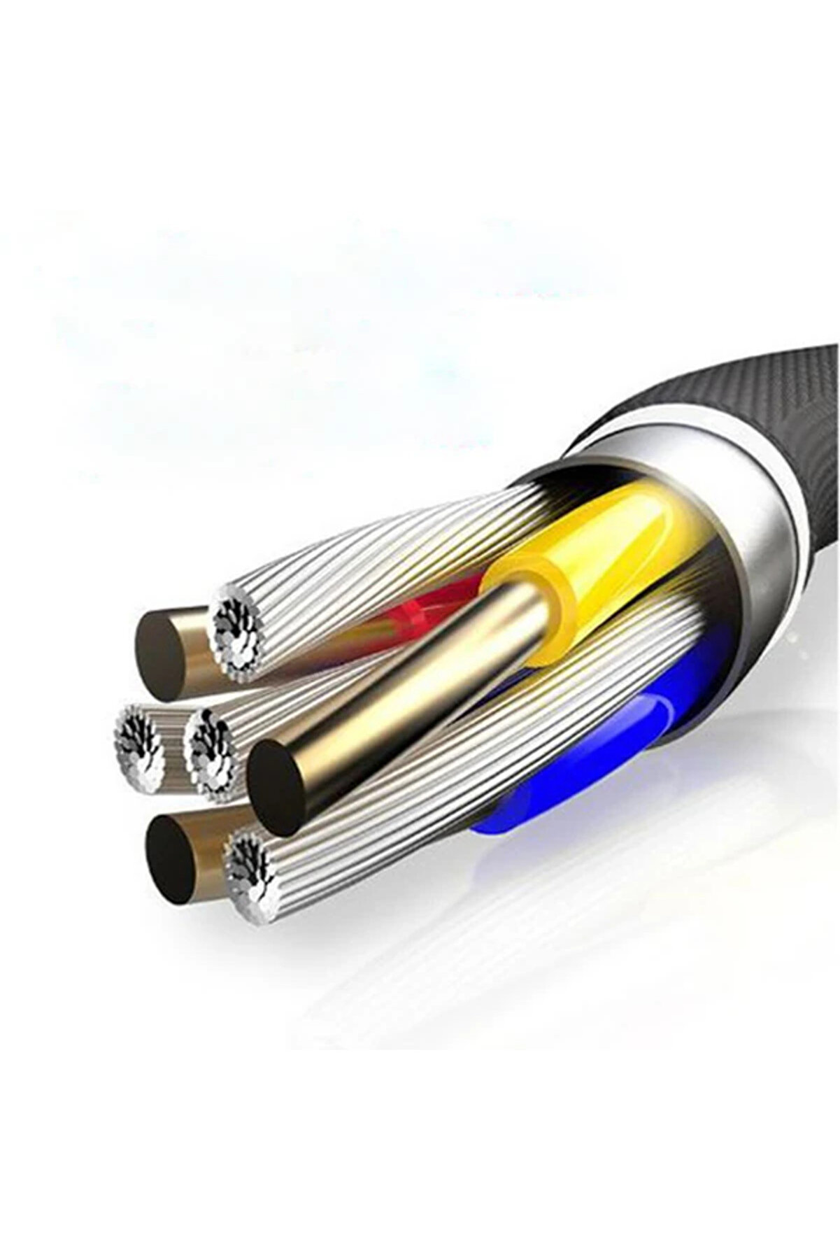 Ally Type-C -To Type C 60W Qc3.0A Hızlı 0.20Cm Kısa Şarj Kablosu-(5775) - Gms2832-8984