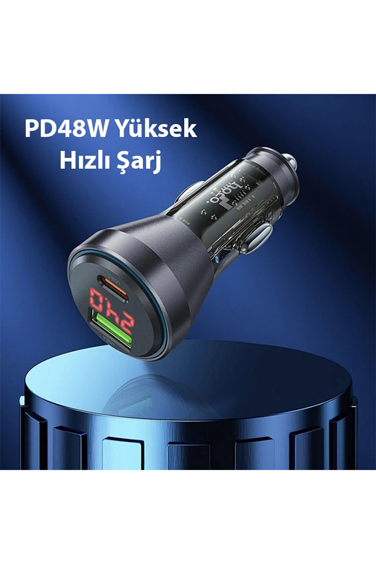 Hoco Nz12B Uni̇mpeded Pd48W Usb + Type-C Araç Çakmaklık Hızlı Şarj Aleti̇-(5775) - Tygo5528-661