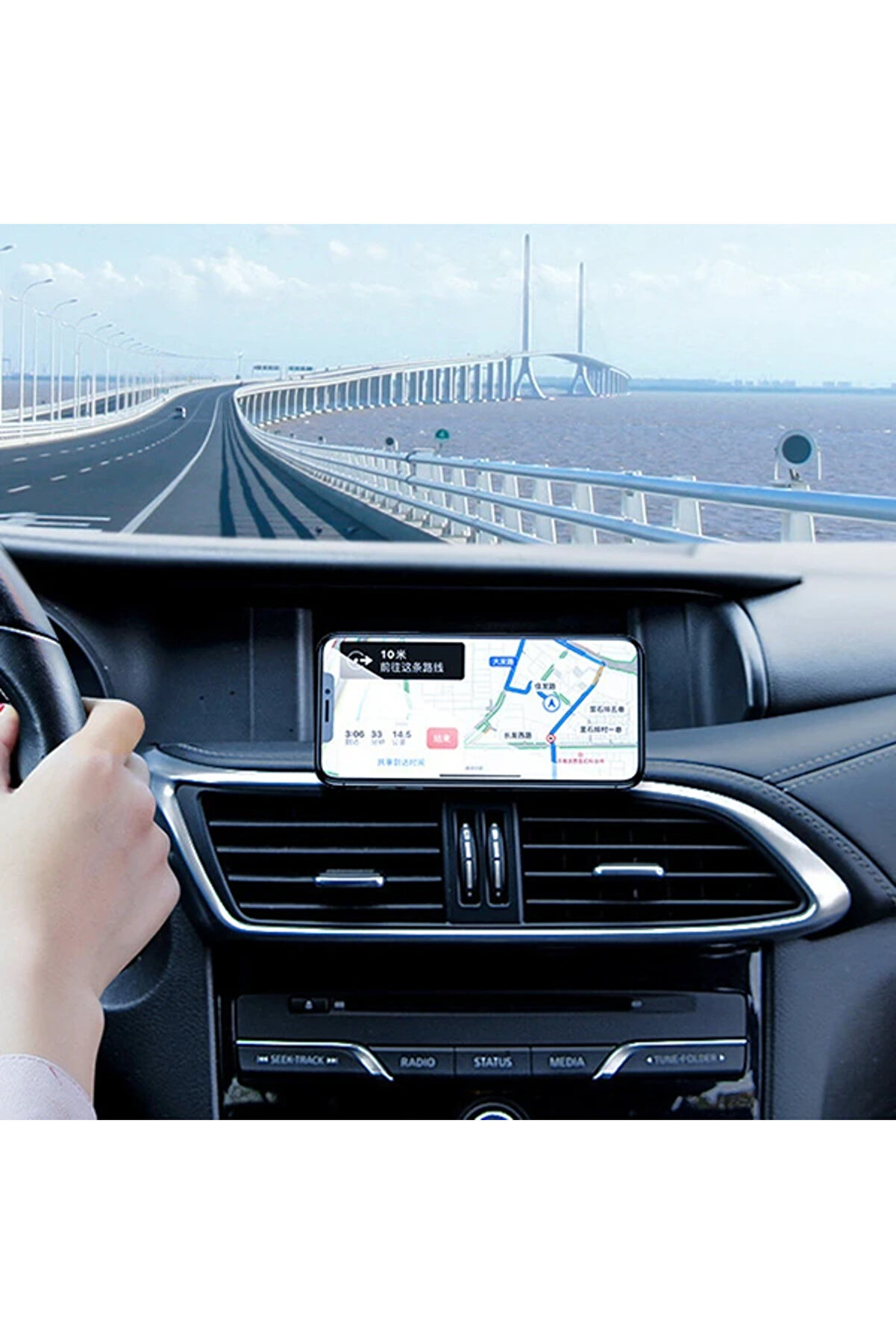 Ally Manyeti̇k Mıknatıslı Stand Ti̇pi̇ Telefon Araç Tutucu-(1903) - Dropx6866-8308