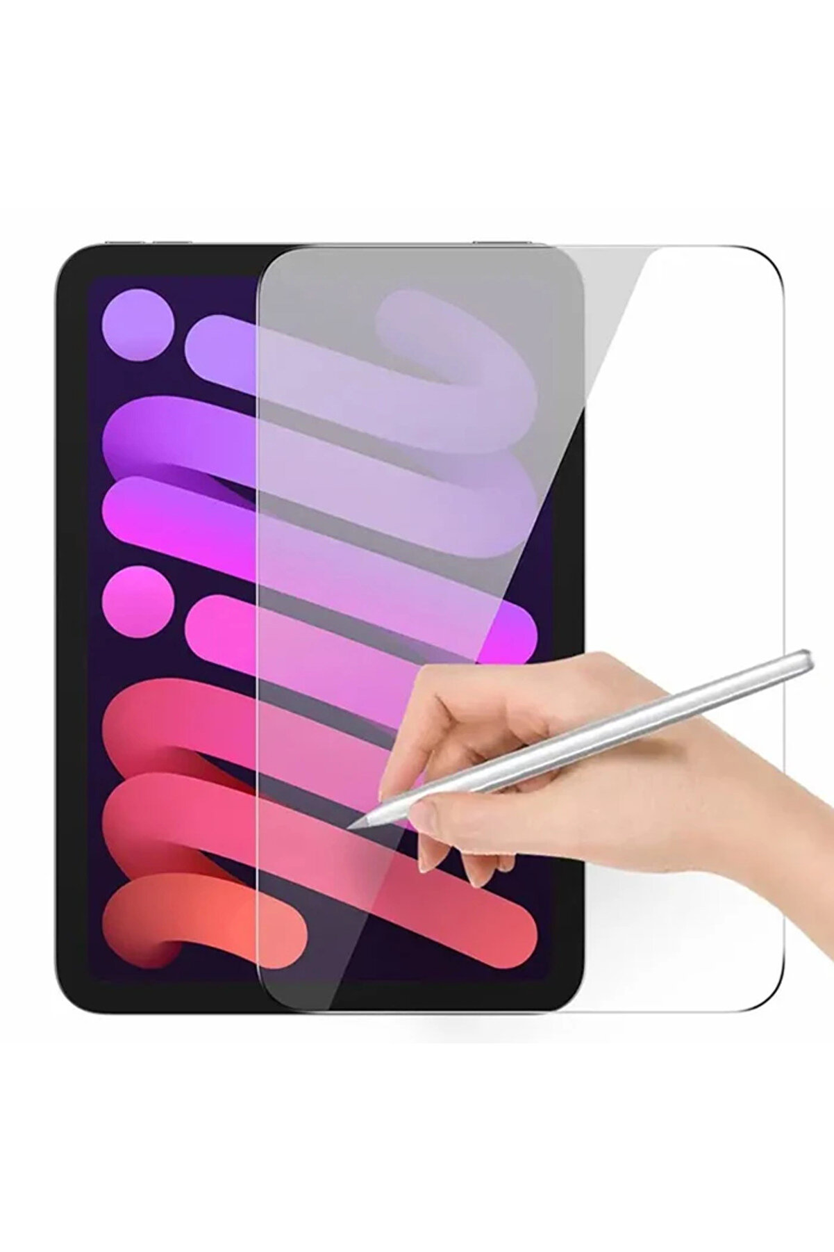 gizmurstore Magic Paperfeel iPad Mini 6 (2021) ve Mini 7 (2024) uyumlu Tablet Ekran Koruyucu-(5775)-GMS8567-8117