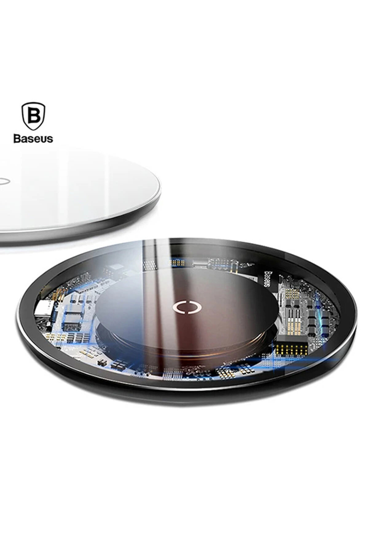 CepteToptan Simple Kristal 10W Qi Wireless Kablosuz Hızlı Şarj-(1903) - DROPX6593-4467