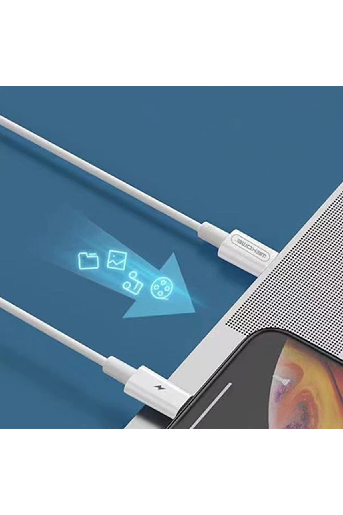 Wekome Type-C To İphone Pd 20W Hızlı Şarj Kablosu 1.2M-(1903) - Dropx6435-7344