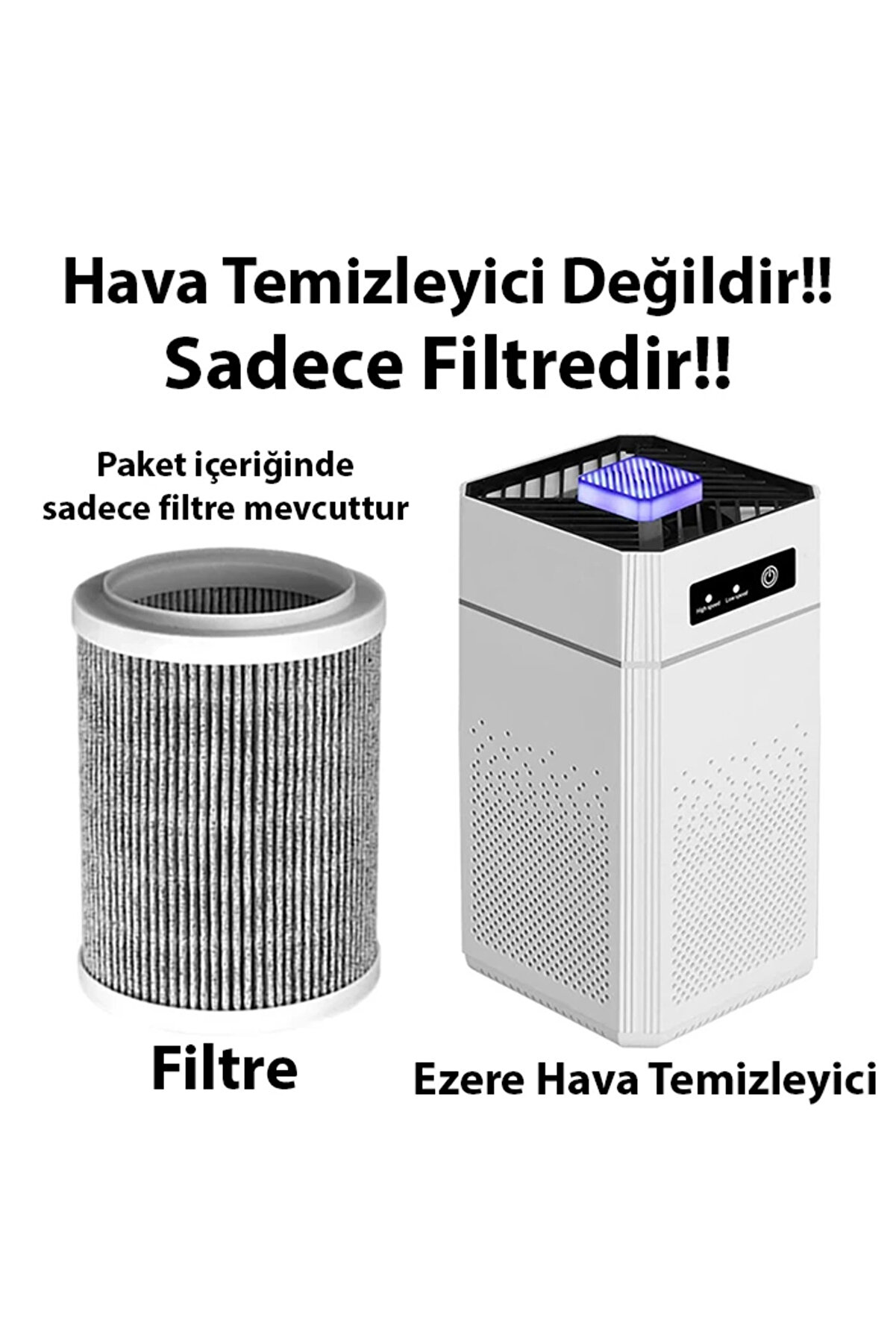 Ezere Ultrasoni̇k Hava Temi̇zleyi̇ci̇ İçi̇n Yedek Fi̇ltre-(1903) - Dropx8470-7228