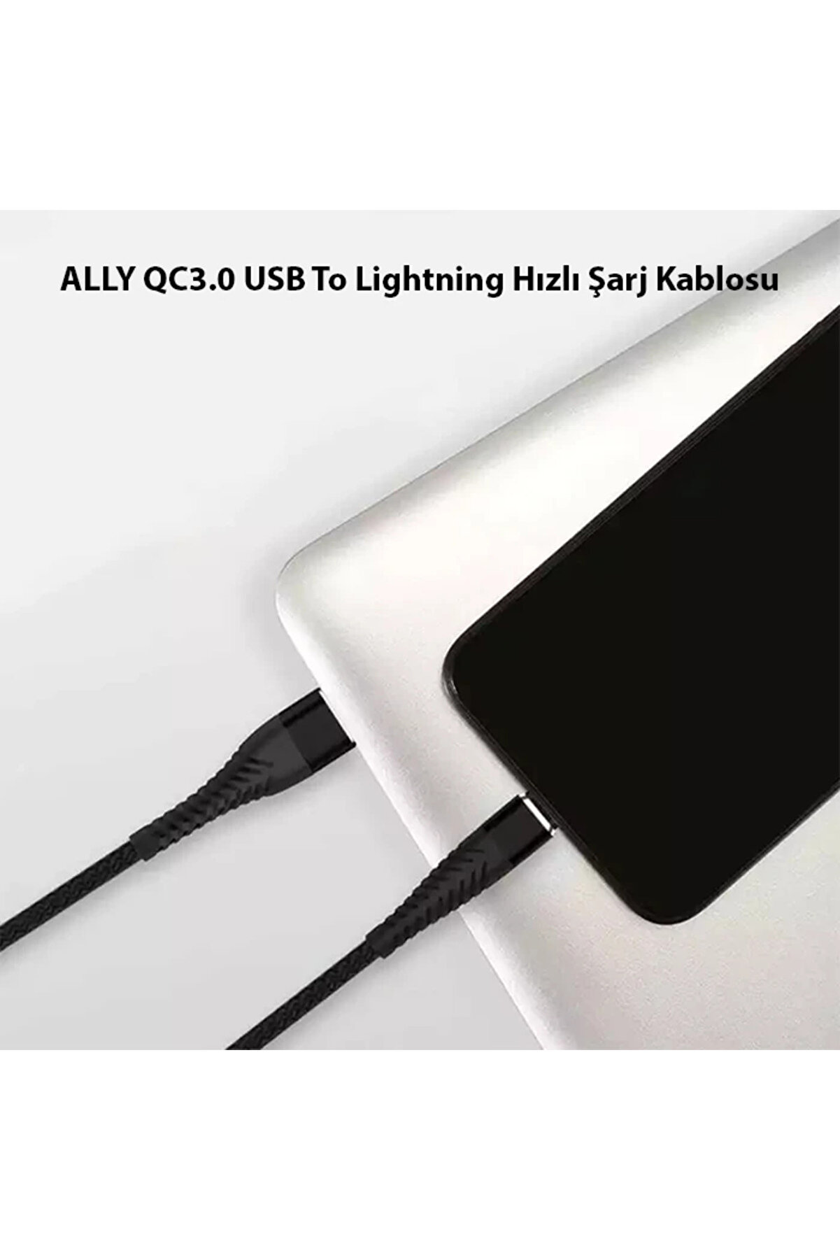 Ally Qc3.0 Usb To İphone Li̇ghtni̇ng Hızlı Şarj Kablosu-(1903) - Dropx2529-6224