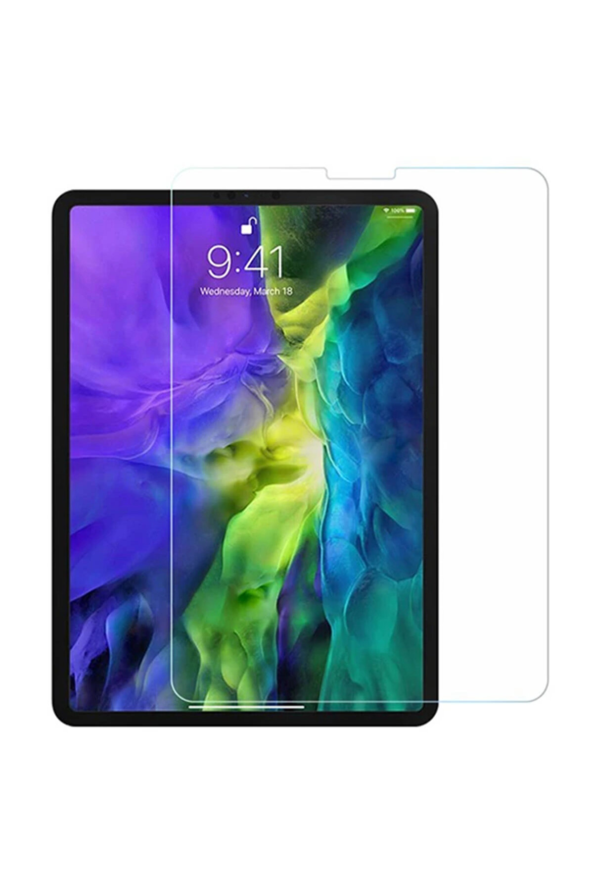 CepteToptan İPad Air 4. Nesil Uyumlu 10.9 Tempered Cam Ekran Koruyucu-(1903) - Dropx5759-5991