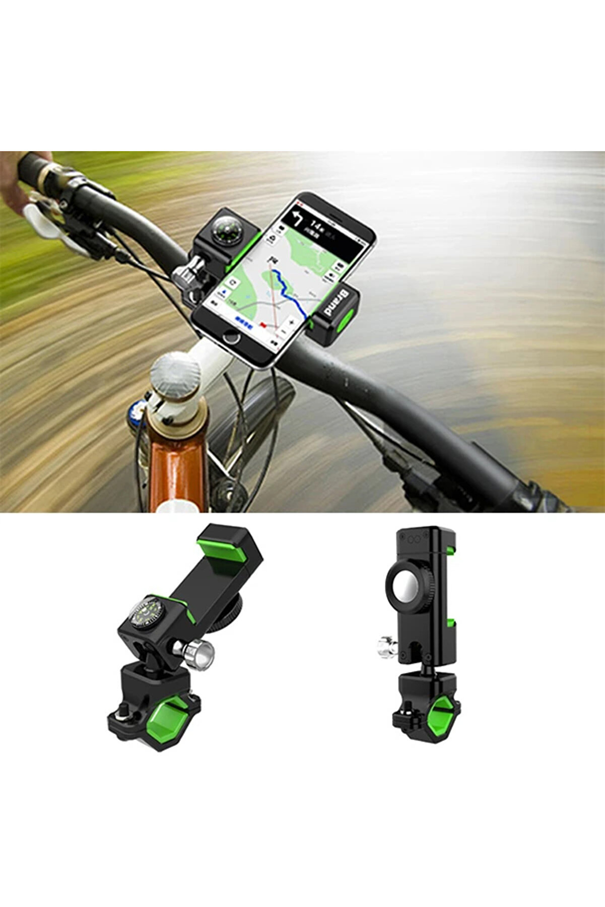 Ally Çok Fonksi̇yonlu Esnek Bi̇si̇klet Telefon Tutucu Pusulalı-(1903) - Mki̇3601-4004