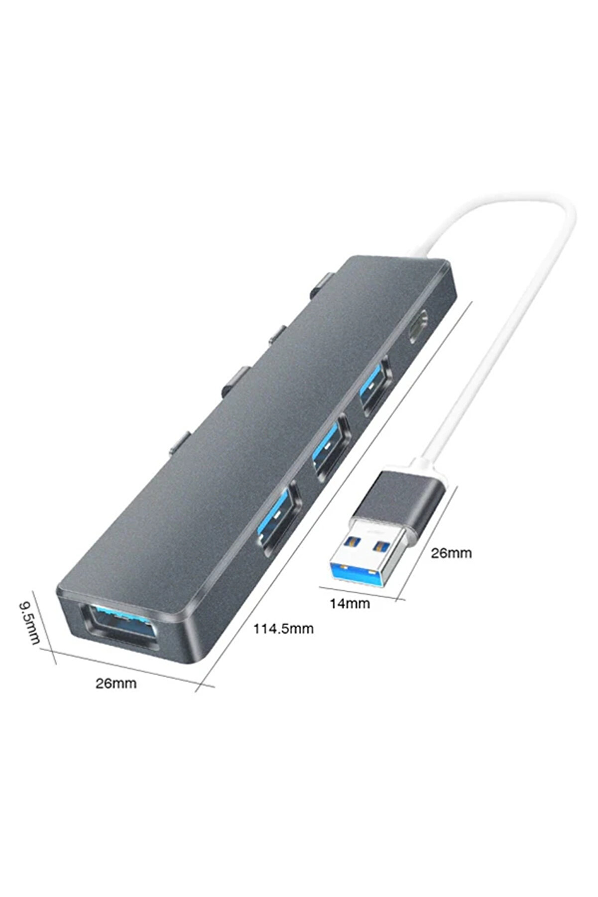 Ally Ads-301A Usb 3.0 4 Usb Port Adaptör Hub Çoklayıcı 1 Type C-(5775) - Najmaddi̇n7787-2073