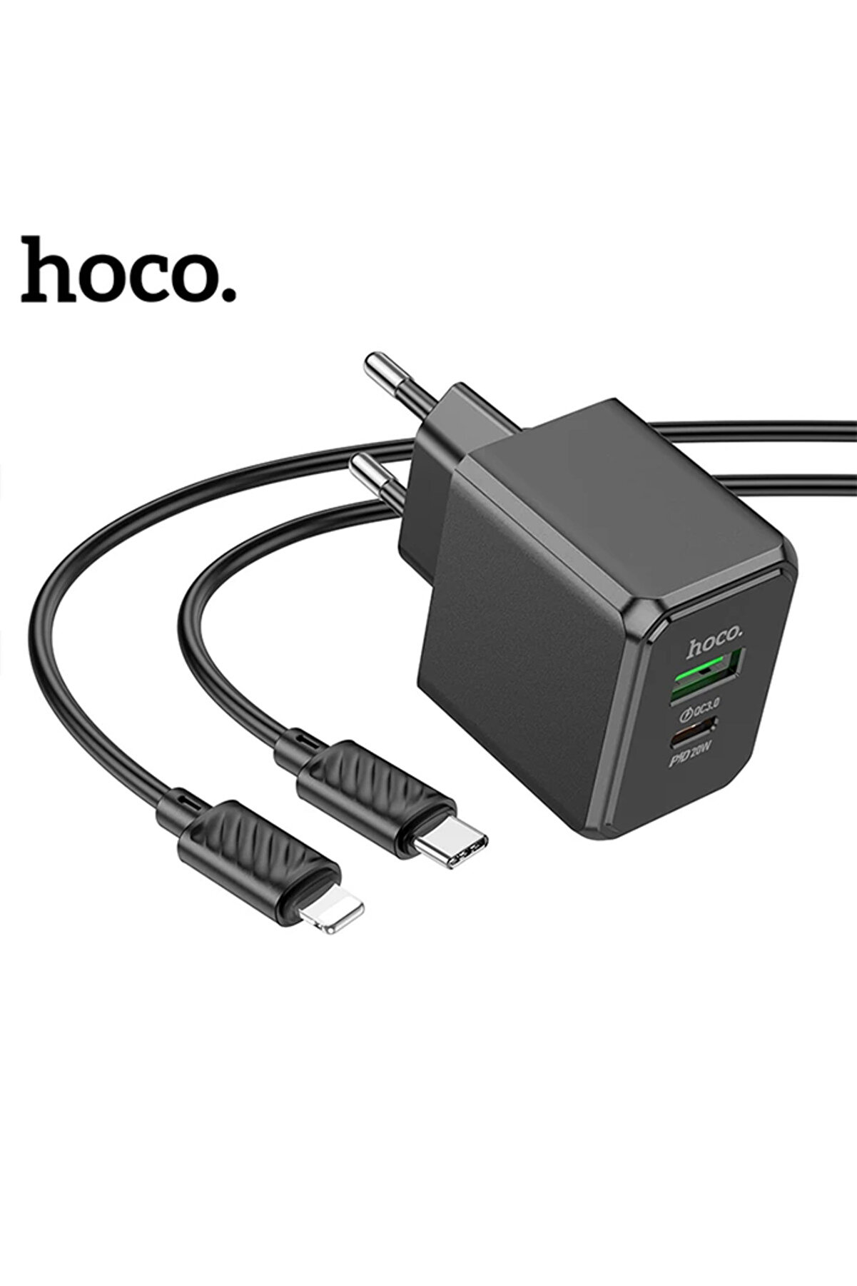 Hoco Cs14A Ocean Pd20W+Qc3.0 Gi̇ri̇şli̇ Hızlı Şarj Başlığı Ve Type-C To İphone - Gms5195-4037