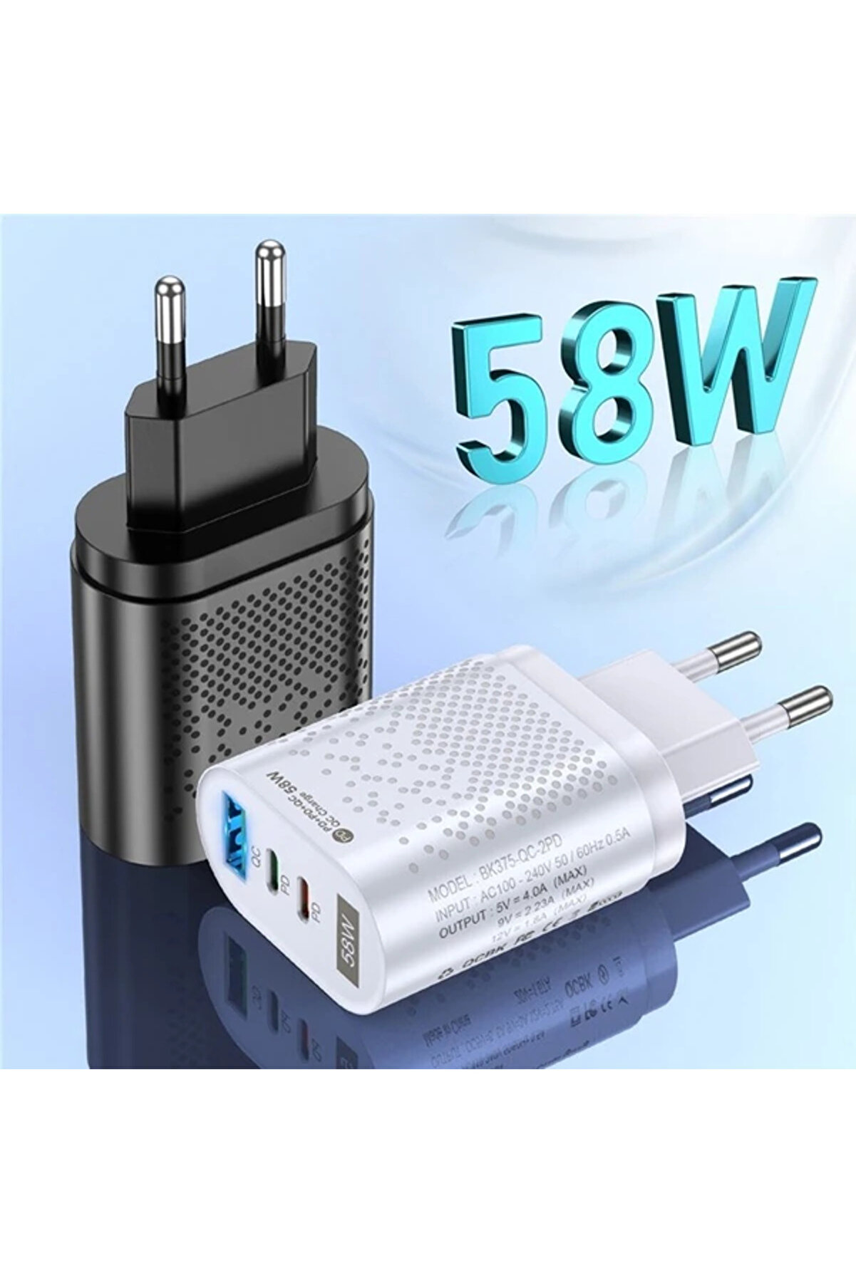 Usli̇on Pd 58W Usb + Type-C Hızlı Şarj Başlığı-(5775) - Aa6386-2796