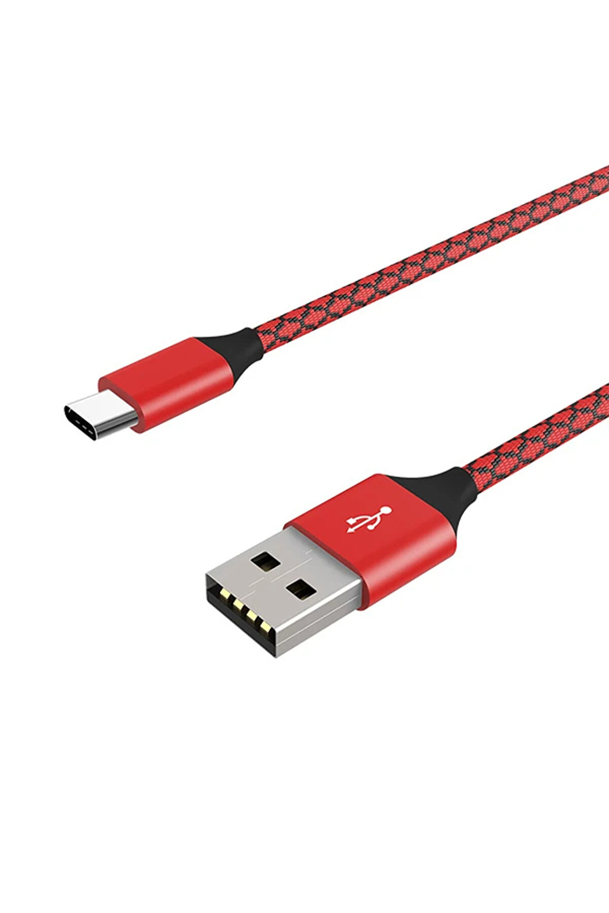 Ally Usb Type C 3.0A Hızlı Kopmaz Halat Usb Şarj Kablosu 1Mm-(1903) - Dropx4037-5325