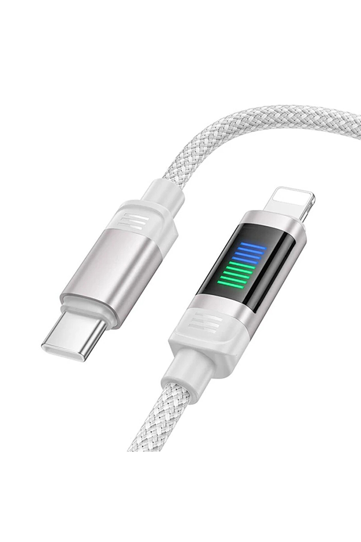 Hoco U126 Lantern 100W Type-C To İphone Li̇ghtni̇ng Hızlı Data Ve Şarj Kablosu-(577 -