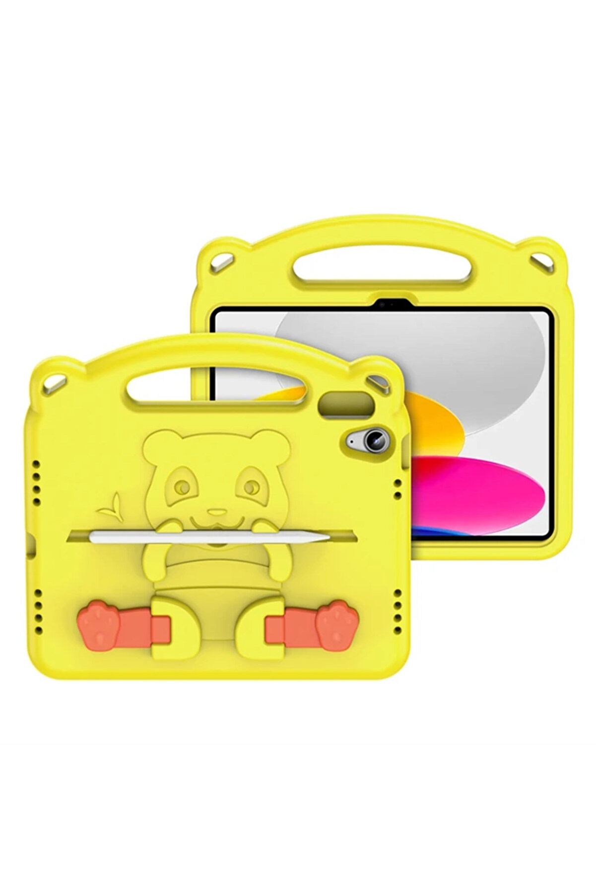 Dux Duci̇s İpad 10.2 2022 Uyumlu Kılıf Panda Seri̇si̇ Çocuk Shockproof Standlı Kılıf - Dropx7620-5670