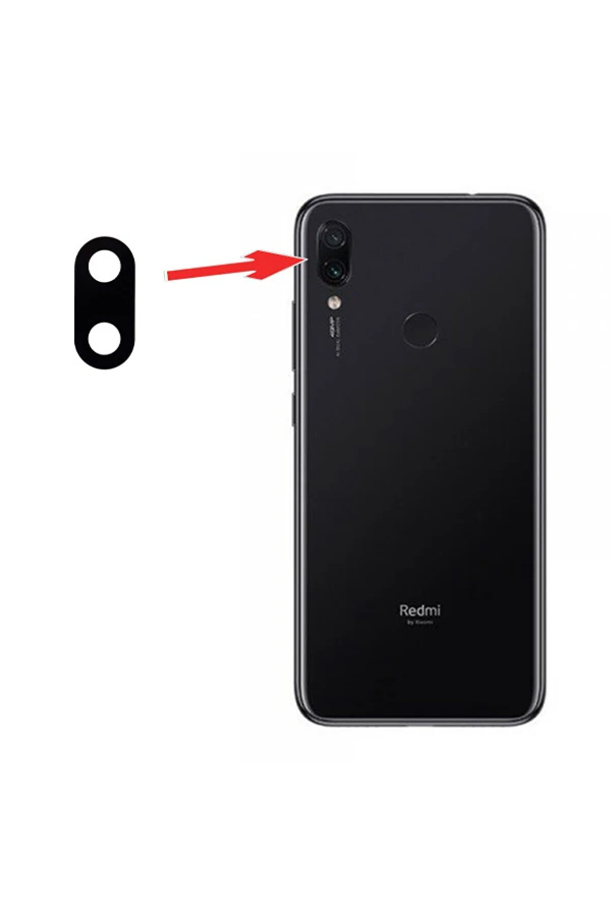gizmurstore Xiaomi Redmi Note 7 Arka Kamera Lens Cam-(5775) - GMS9841-6701