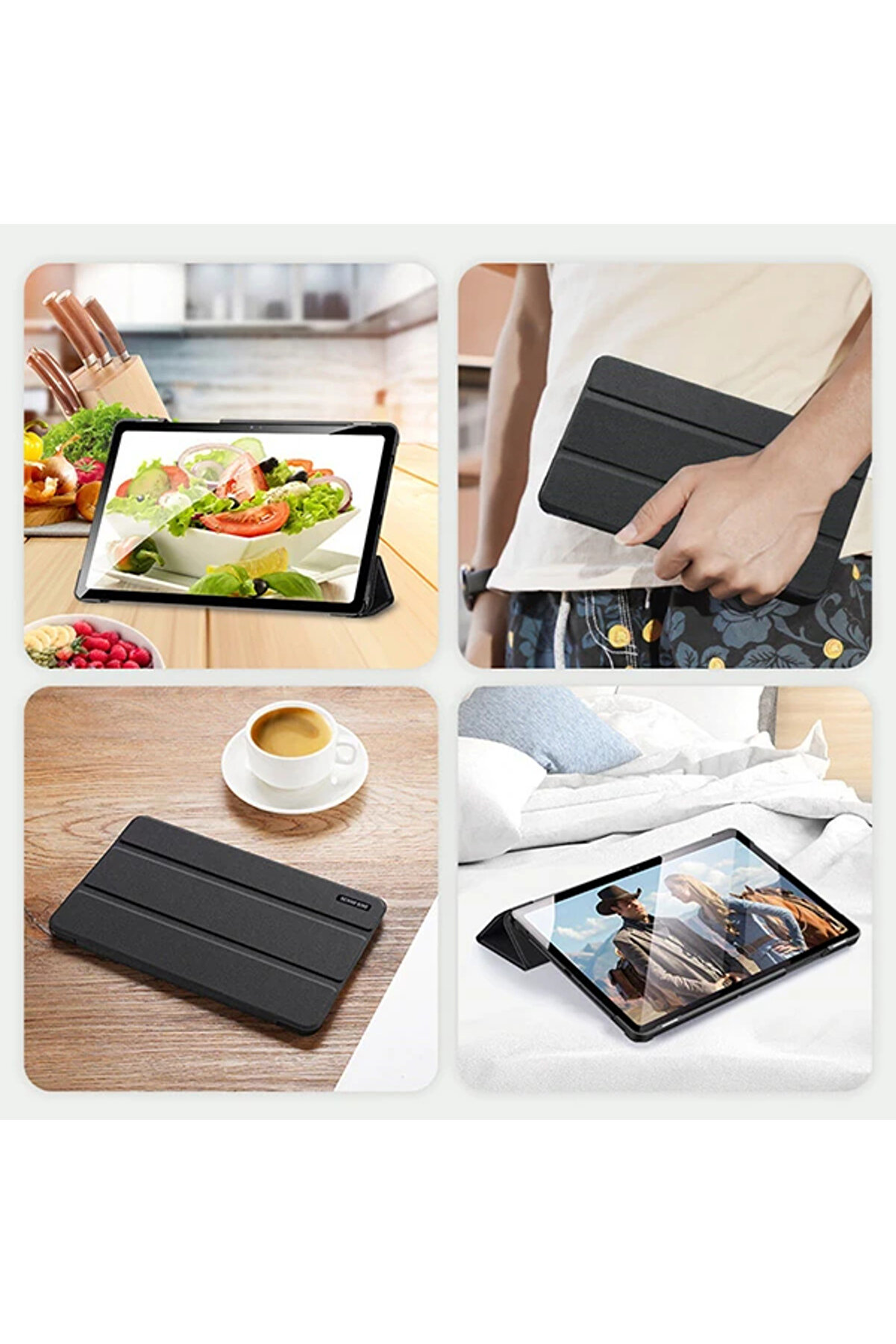 Dux Duci̇s Sm Tab A7 10.4 2020 (T500/T505) Kılıf Soft Tpu Mıknatıslı Domo K - Dropx8973-7071