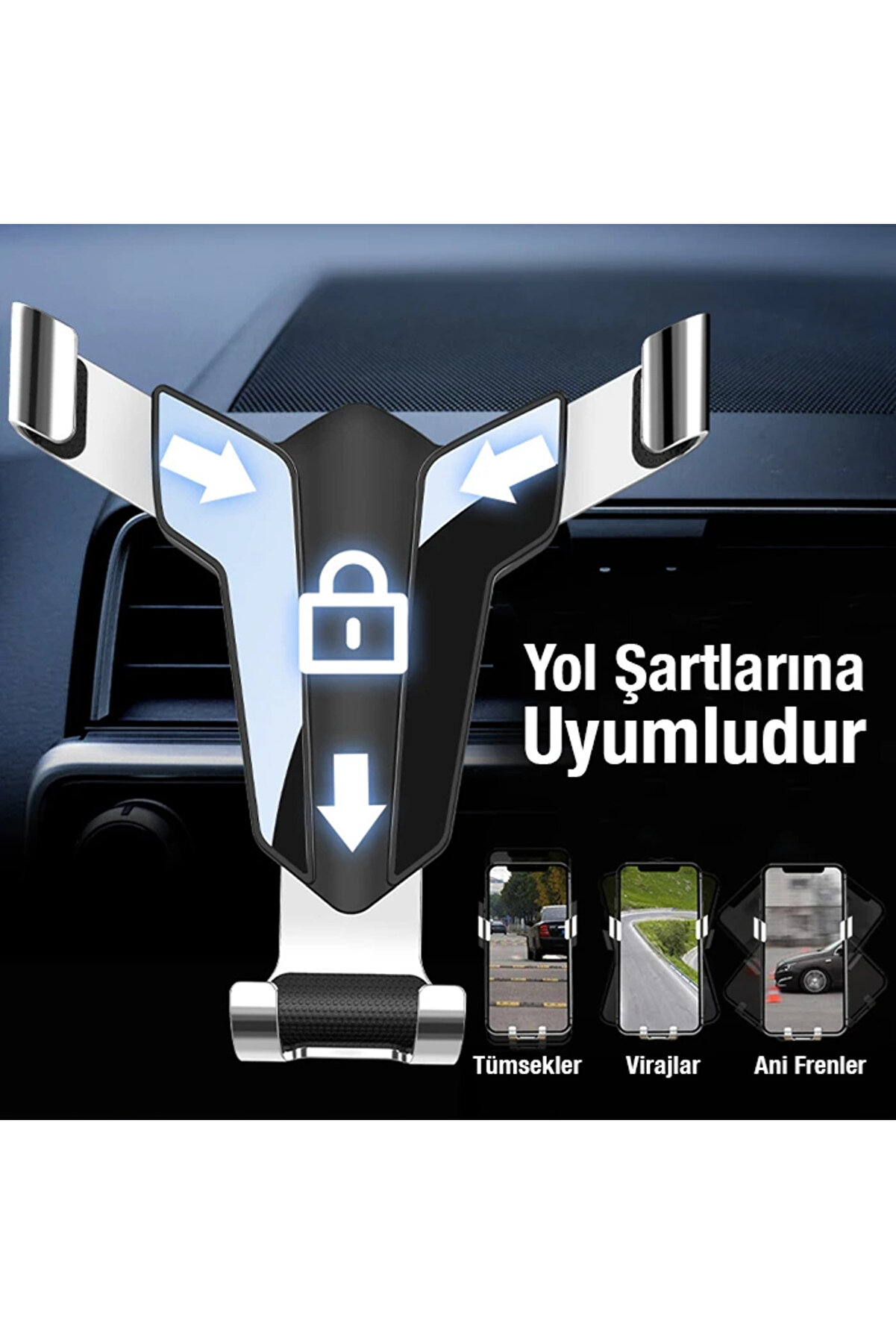 Ara&ccedil; Havalandırma B&ouml;lmesi̇ Telefon Tutucu Bi̇g Swordman-(1903) - Dropx5226-1048