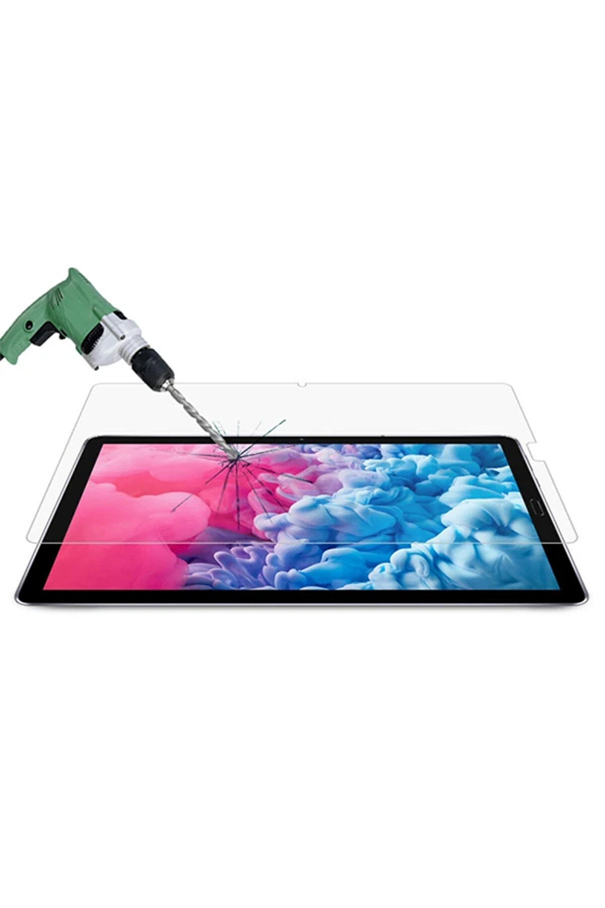 Huawei̇ Mate Pad T10S 10.1 Tempered Cam Ekran Koruyucu-(1903) - Dropx8044-7043