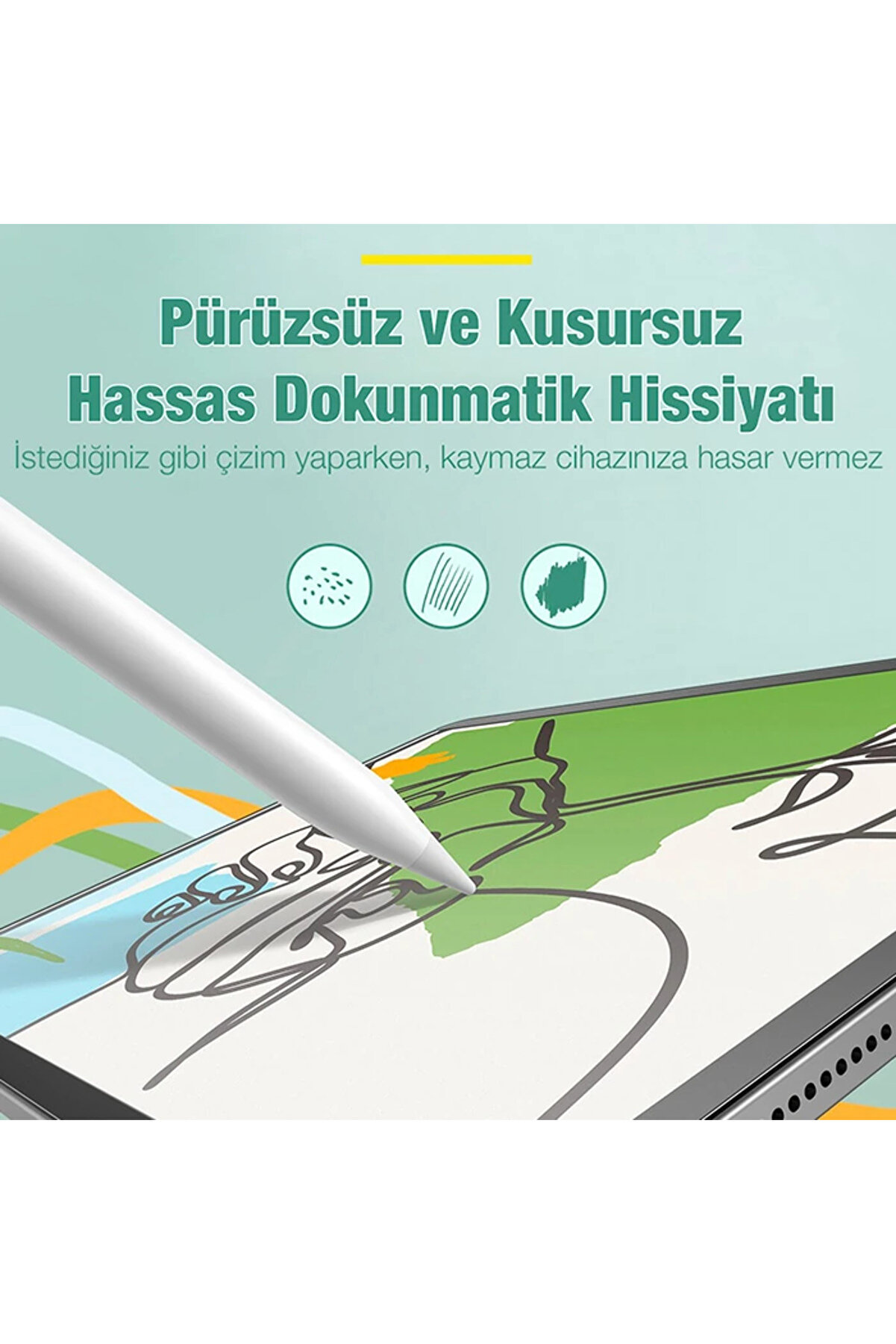 İpad 9.7İnç Manyeti̇k Kenarlı Mıknatıslı Ekran Koruyucu İpad 9.7 2018 / 2017 / P Uyumlu -Hby1706-3254