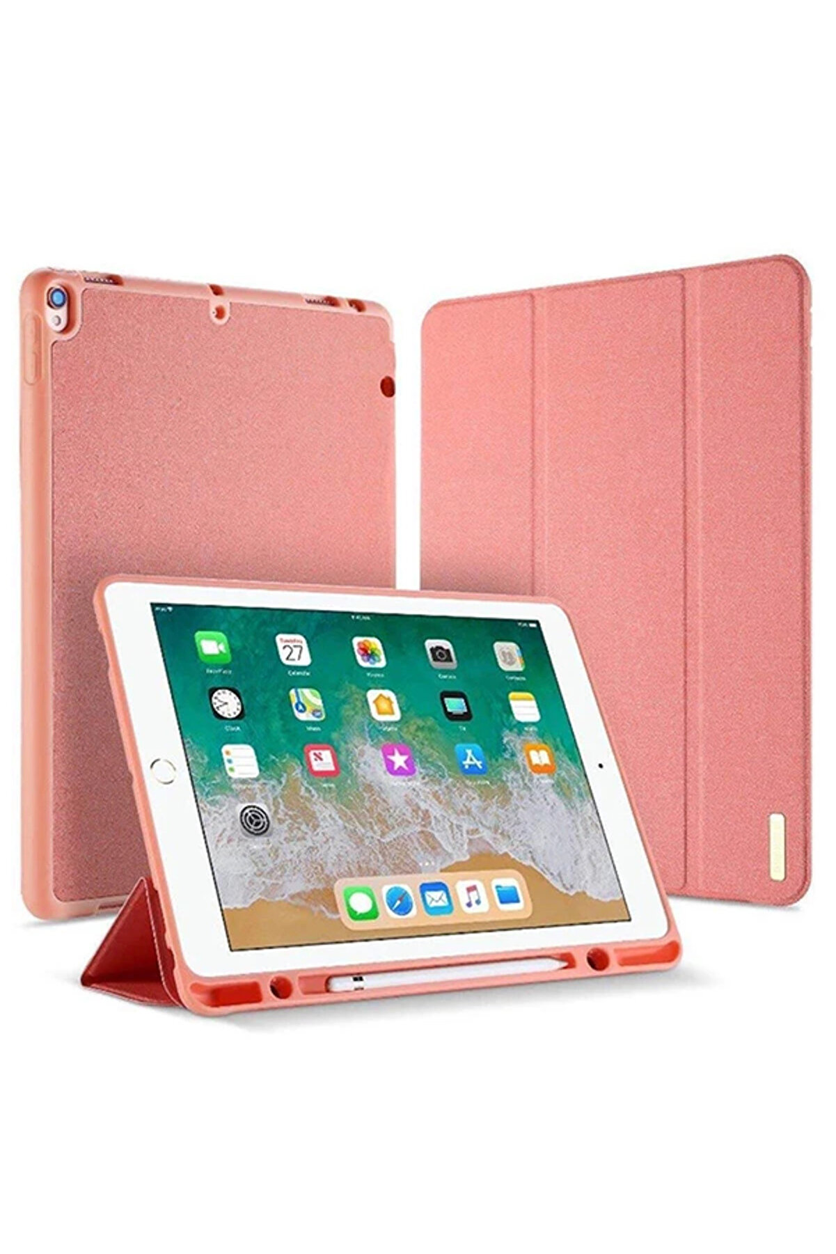 Dux Duci̇s İpad Pro 12.9 (2017 )Kılıf Kalem Yerli̇ Soft Tpu Mıknatıslı Domo Seri̇ - Gms2001-8396