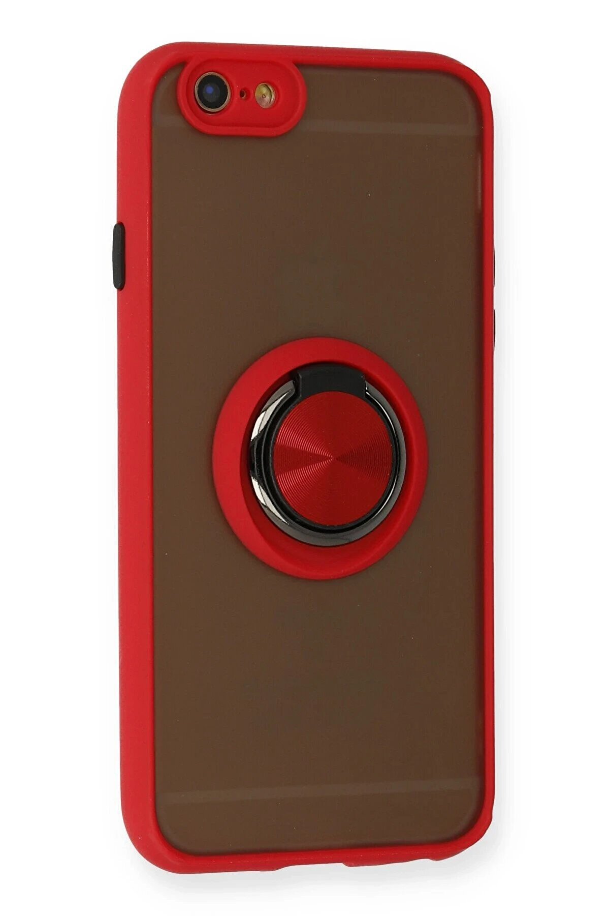 İphone 6 Kılıf Montreal Y&uuml;z&uuml;kl&uuml; Si̇li̇kon Kapak - Kırmızı