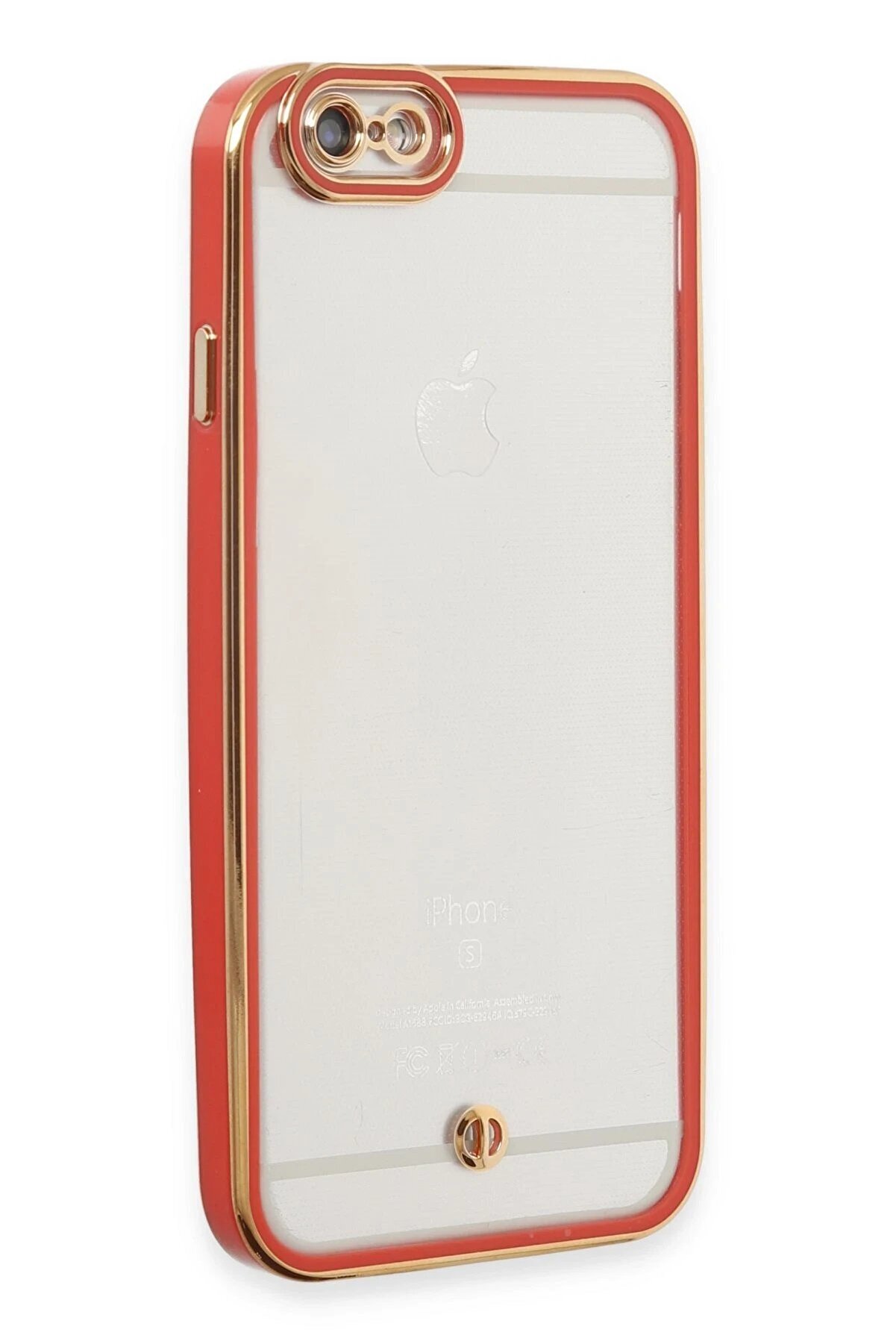 Toptan Bulurum iPhone 6 Kılıf Liva Lens Silikon - Kırmızı