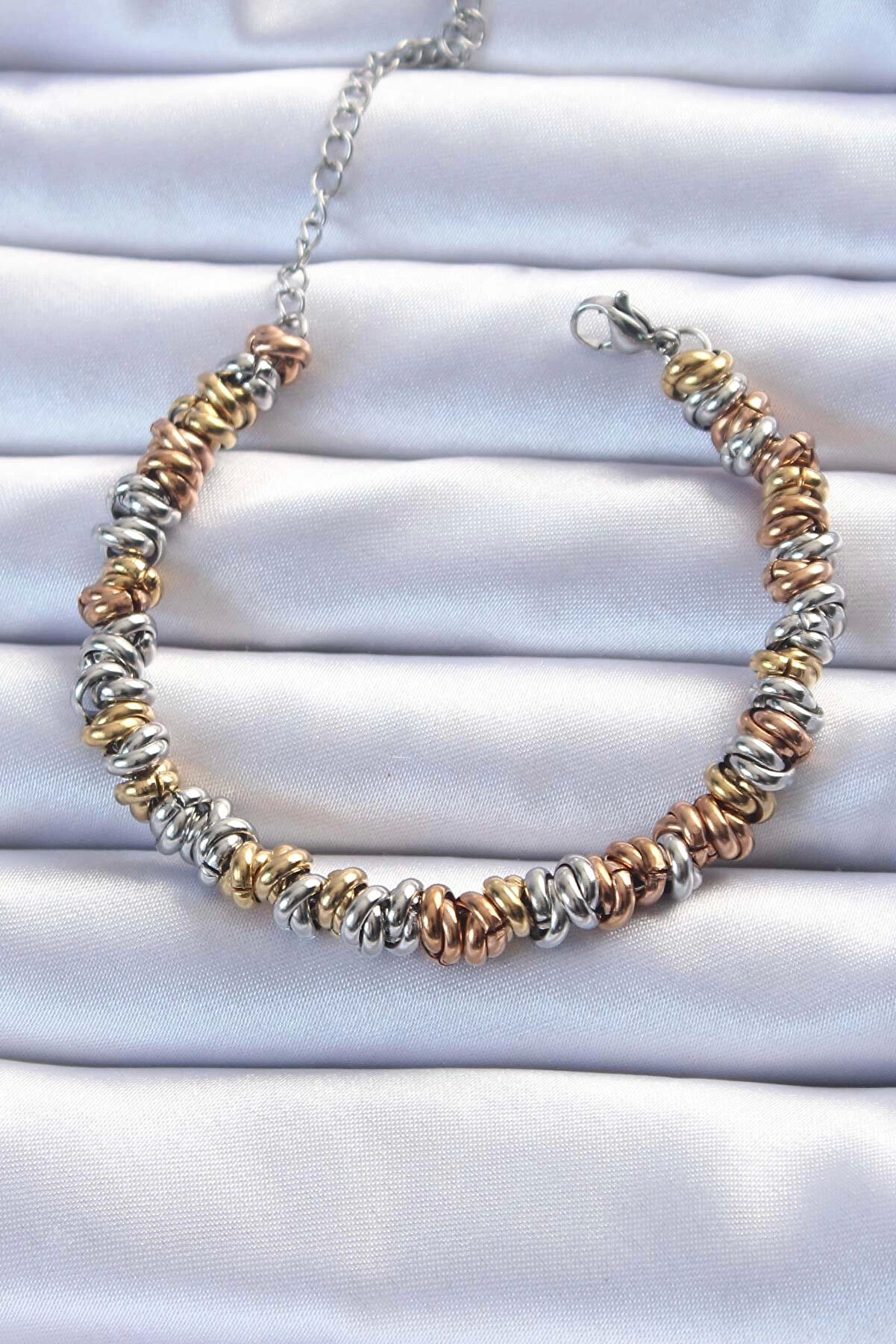 Teti̇kteknoloji̇ Bfs 316L &Ccedil;eli̇k Karışık Renkli̇ İ&ccedil; İ&ccedil;i̇ Ge&ccedil;meli̇ Bombeli̇ Bi̇lekli̇k