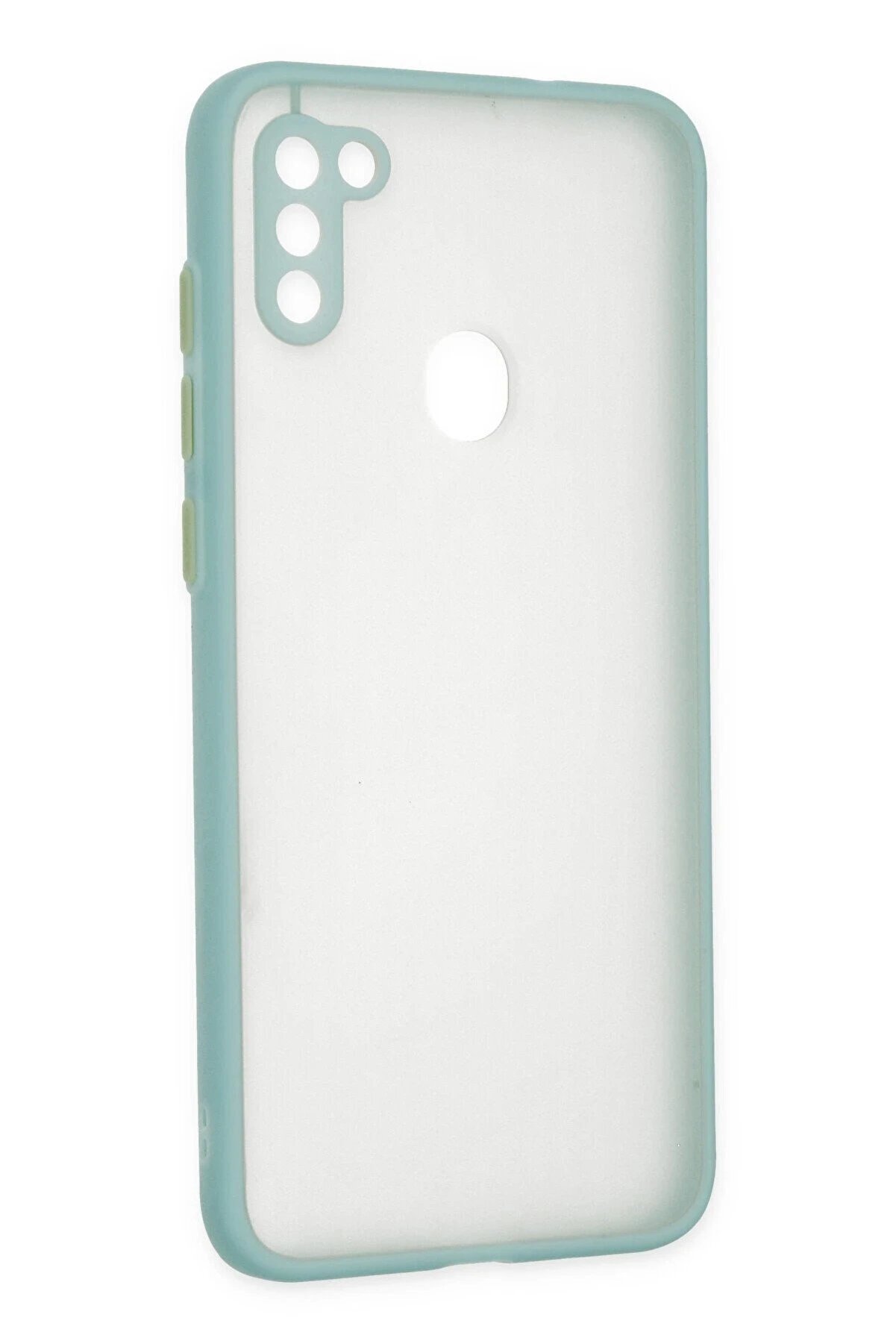 Samsung Galaxy A11 Kılıf Montreal Si̇li̇kon Kapak - Turkuaz - Dropx1994-3026