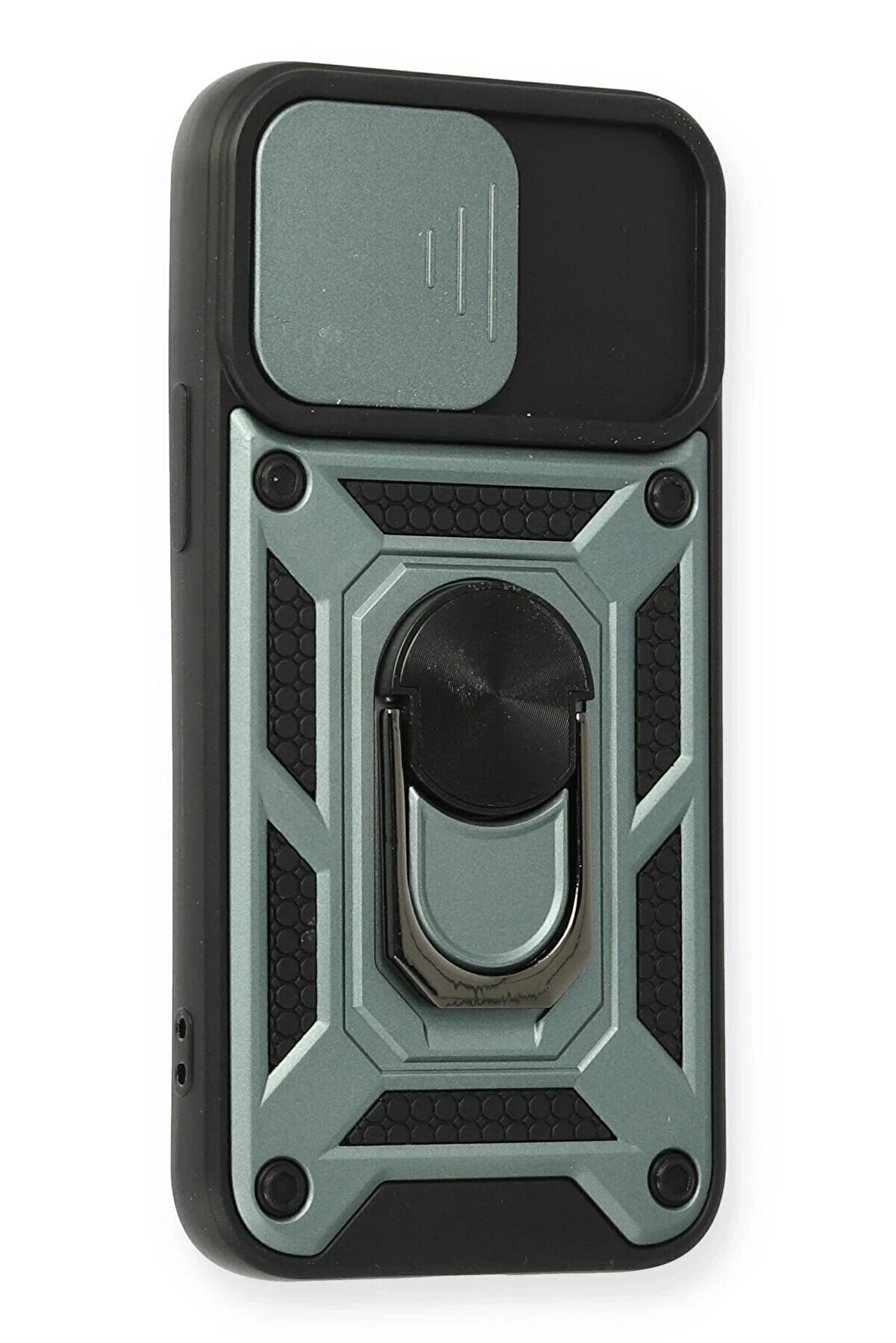 İphone 11 Kılıf Pars Lens Yüzüklü Si̇li̇kon - Yeşi̇l - Dropx5735-7889