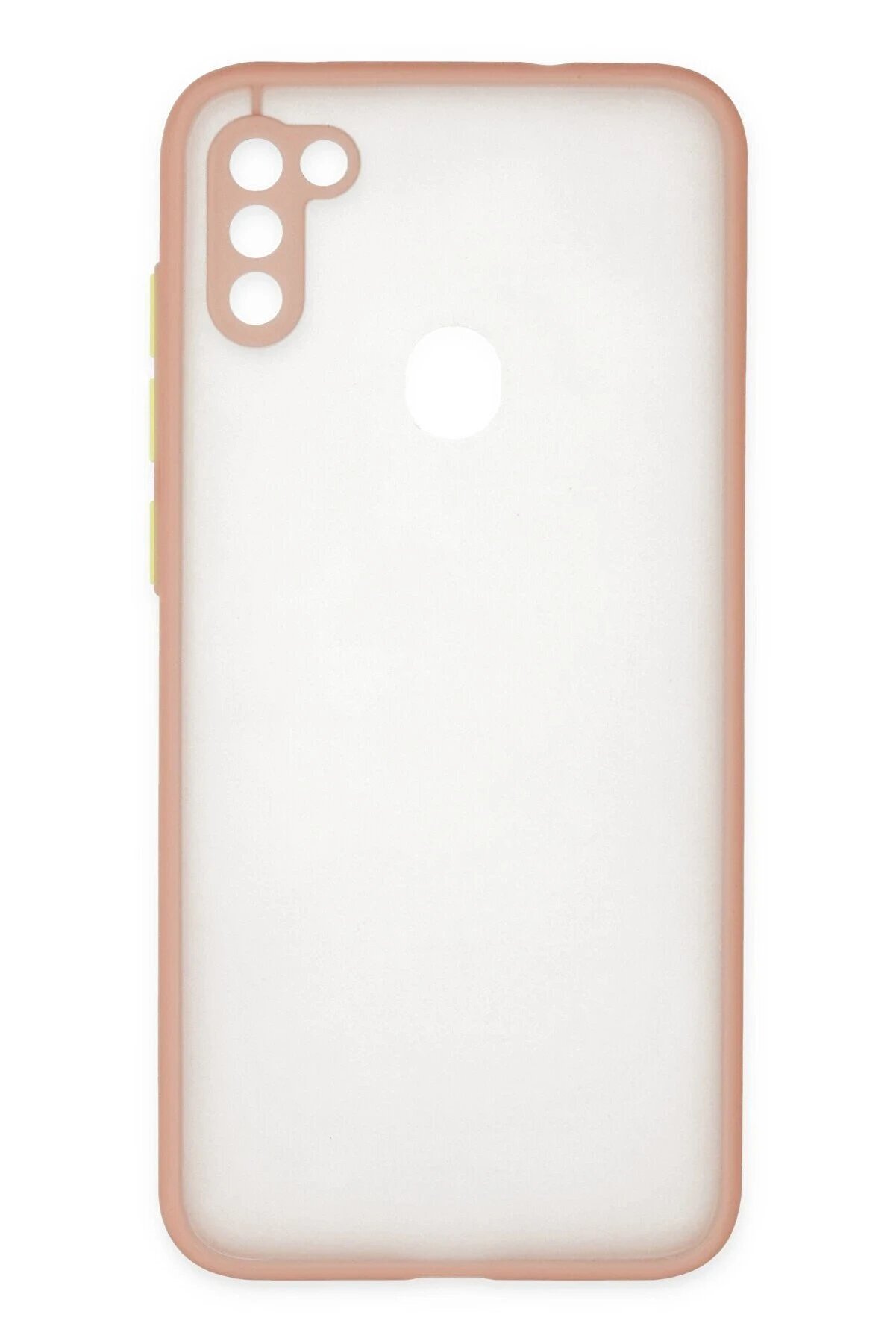 CepteToptan Samsung Galaxy A11 Kılıf Montreal Silikon Kapak - Pembe - DROPX6310-5021