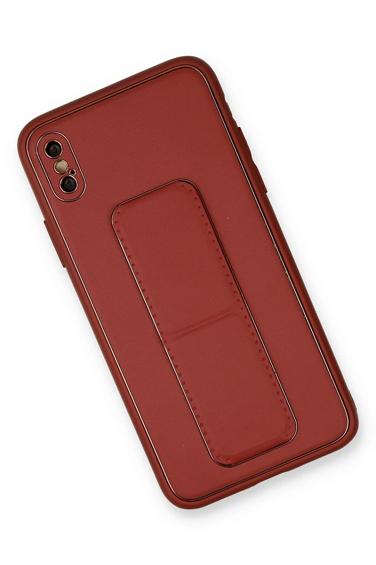 İphone Xs Max Kılıf Coco Deri̇ Standlı Kapak - Fuşya - Dropx7878-8000