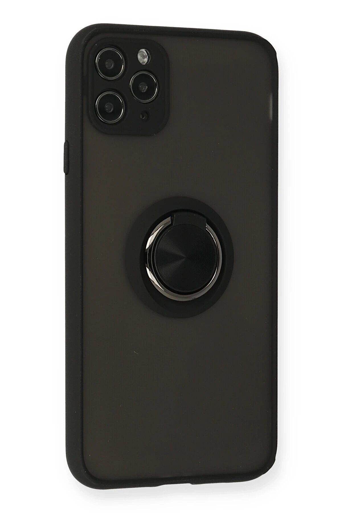 İphone 11 Pro Kılıf Montreal Y&uuml;z&uuml;kl&uuml; Si̇li̇kon Kapak - Si̇yah - Dropx5554-6932