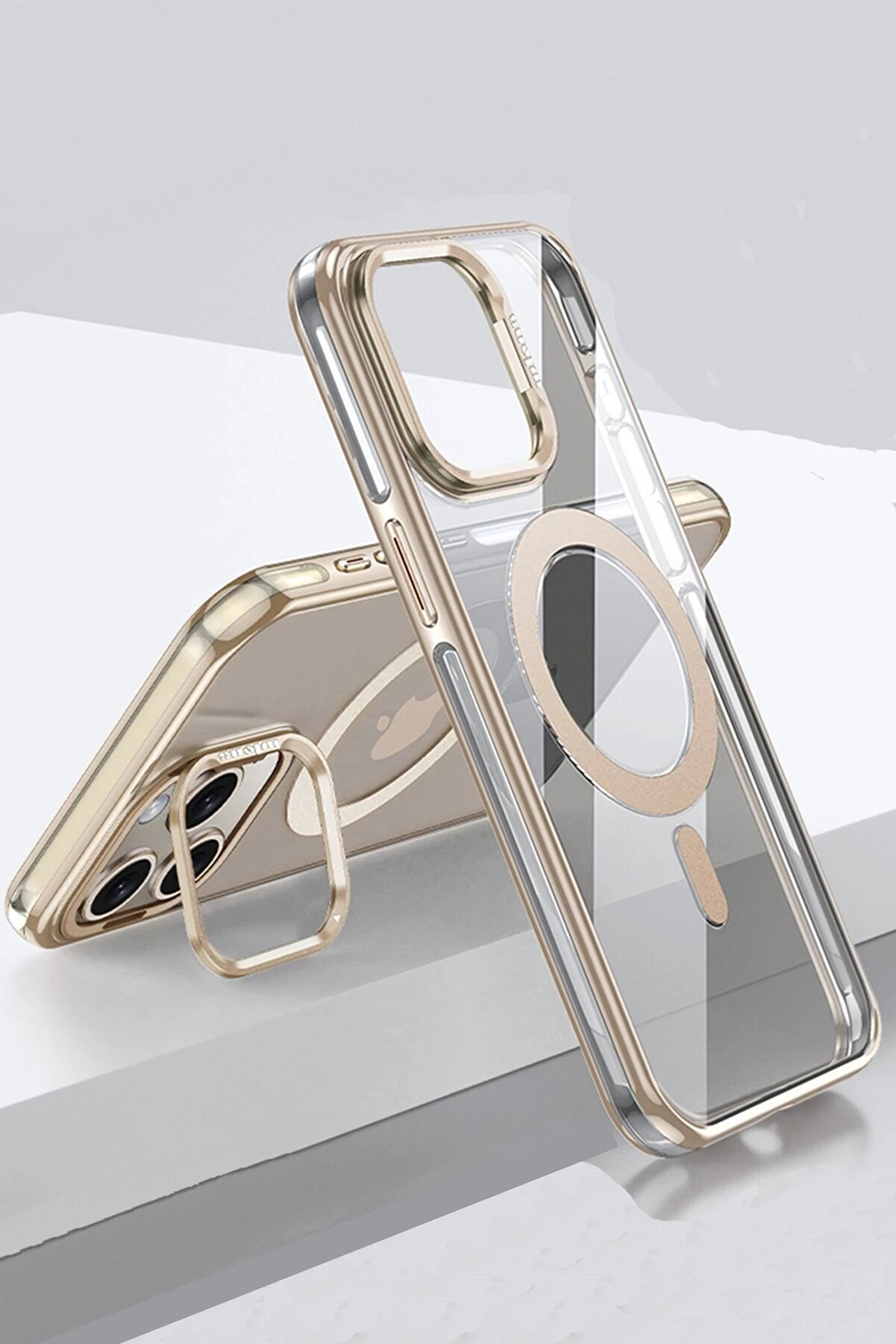 CepteToptan iPhone 14 Pro Max Drop Magsafe Kapak - Titan Gri - MKİ1441-7773