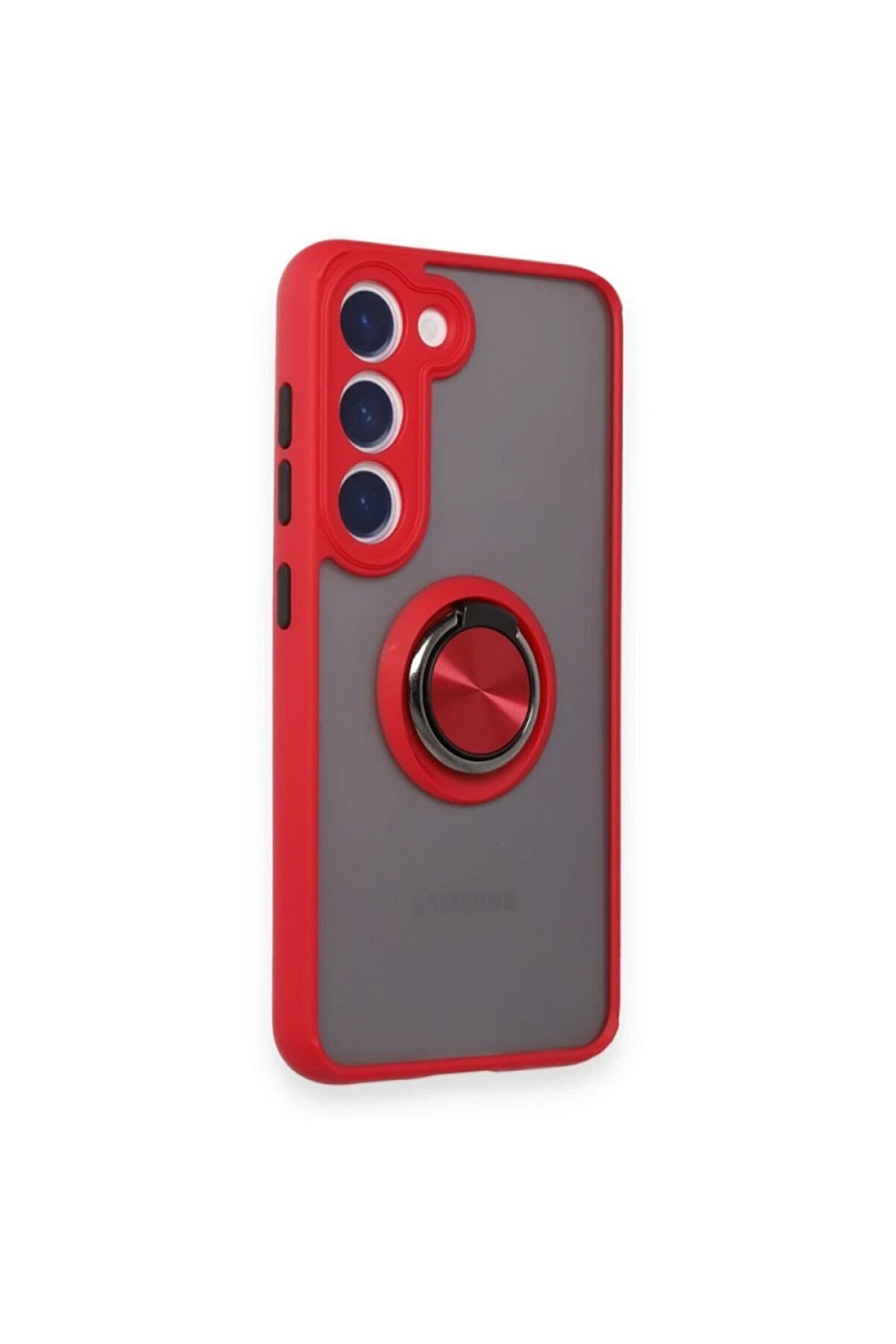 Samsung Galaxy S24 Fe Kılıf Montreal Y&uuml;z&uuml;kl&uuml; Si̇li̇kon Kapak - Kırmızı - Dropx1167-9634