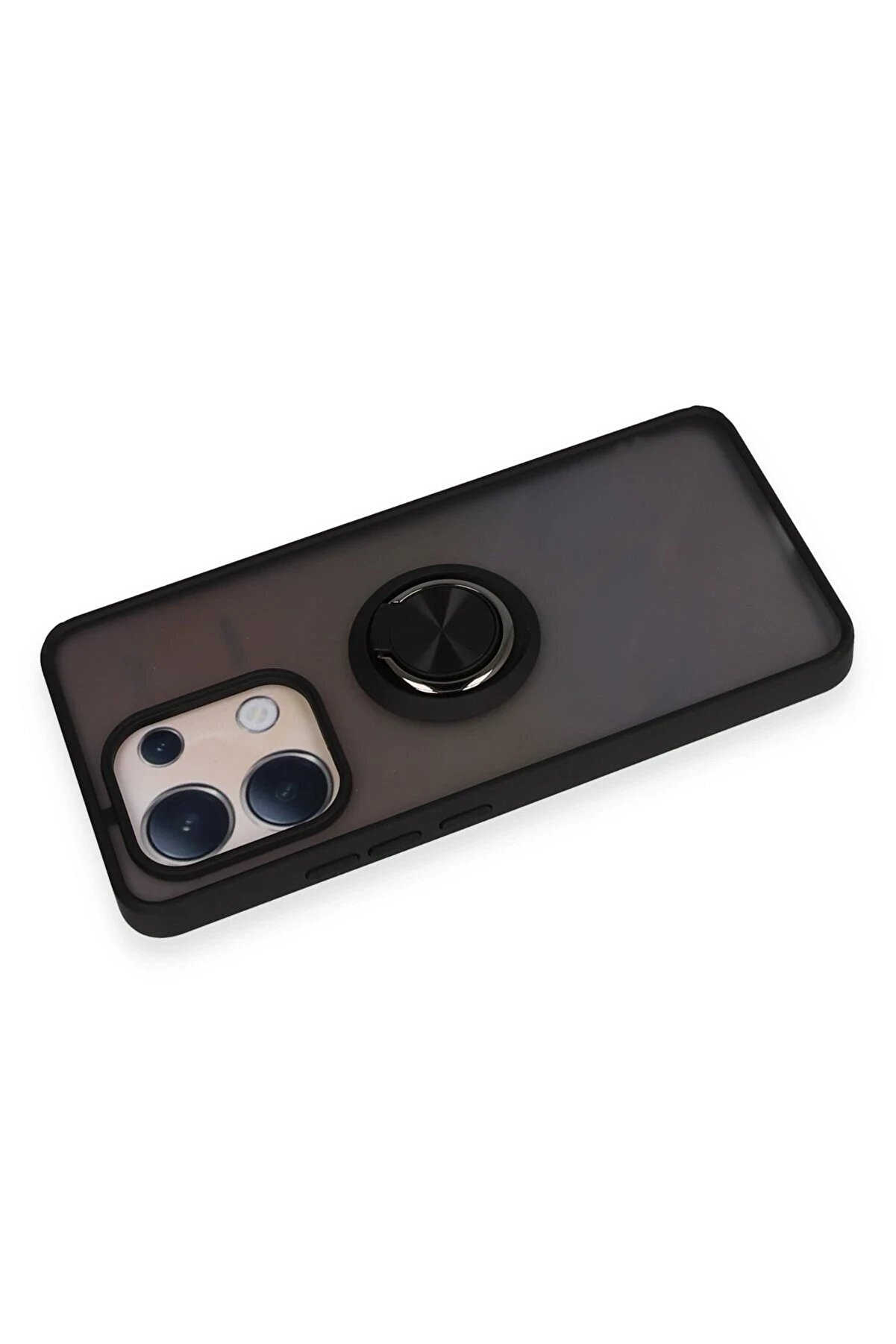 Xi̇aomi̇ Redmi̇ Note 13 4G Kılıf Montreal Yüzüklü Si̇li̇kon Kapak - Si̇yah - Dropx6201-2298