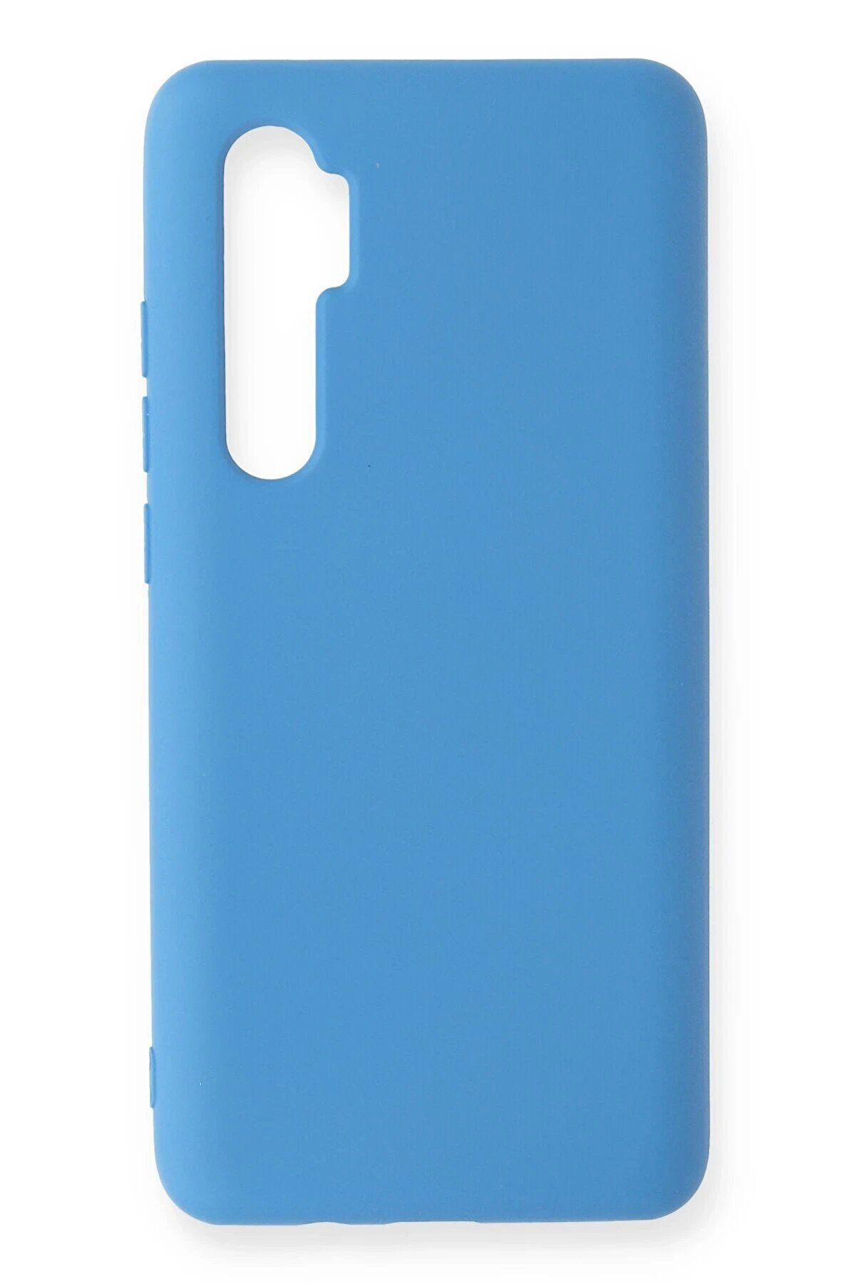 CepteToptan Xiaomi Mi Note 10 Lite Kılıf Nano i&ccedil;i Kadife Silikon - Mavi - DROPX5789-2468