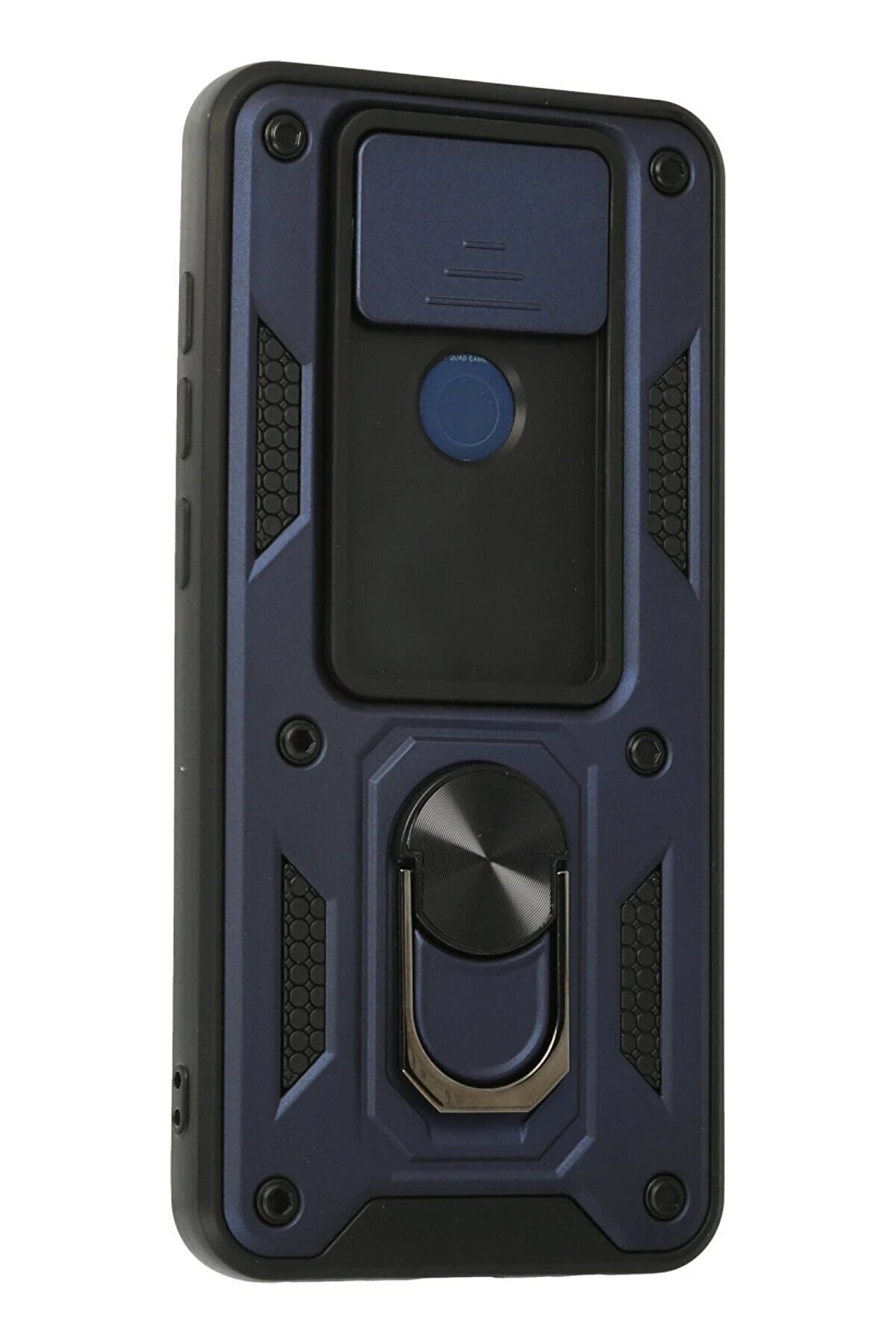 Xi̇aomi̇ Redmi̇ Note 9 Kılıf Pars Lens Yüzüklü Si̇li̇kon - Laci̇vert - Dropx7710-7590