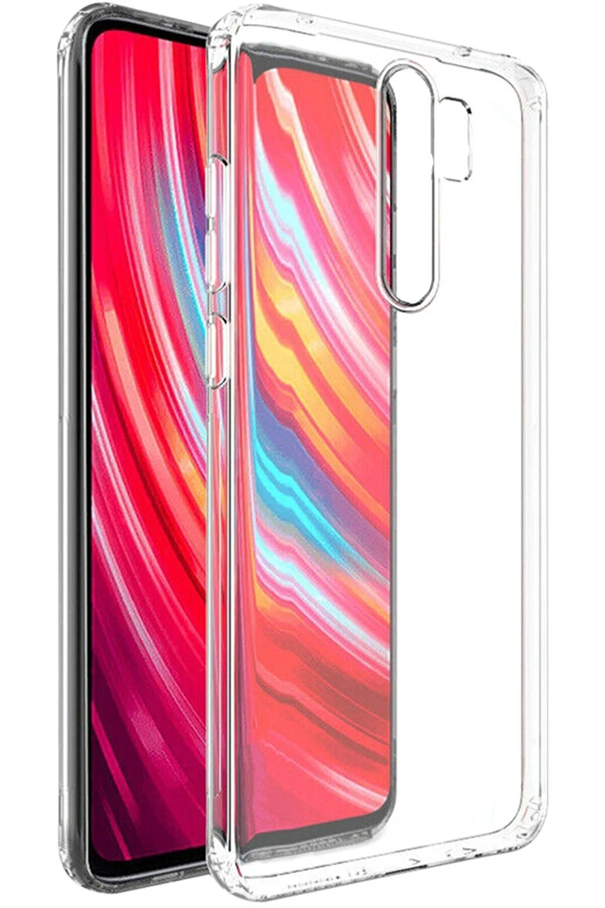 CepteToptan Xiaomi Redmi Note 8 Pro Kılıf Lüx Şeffaf Silikon - DROPX3380-2182