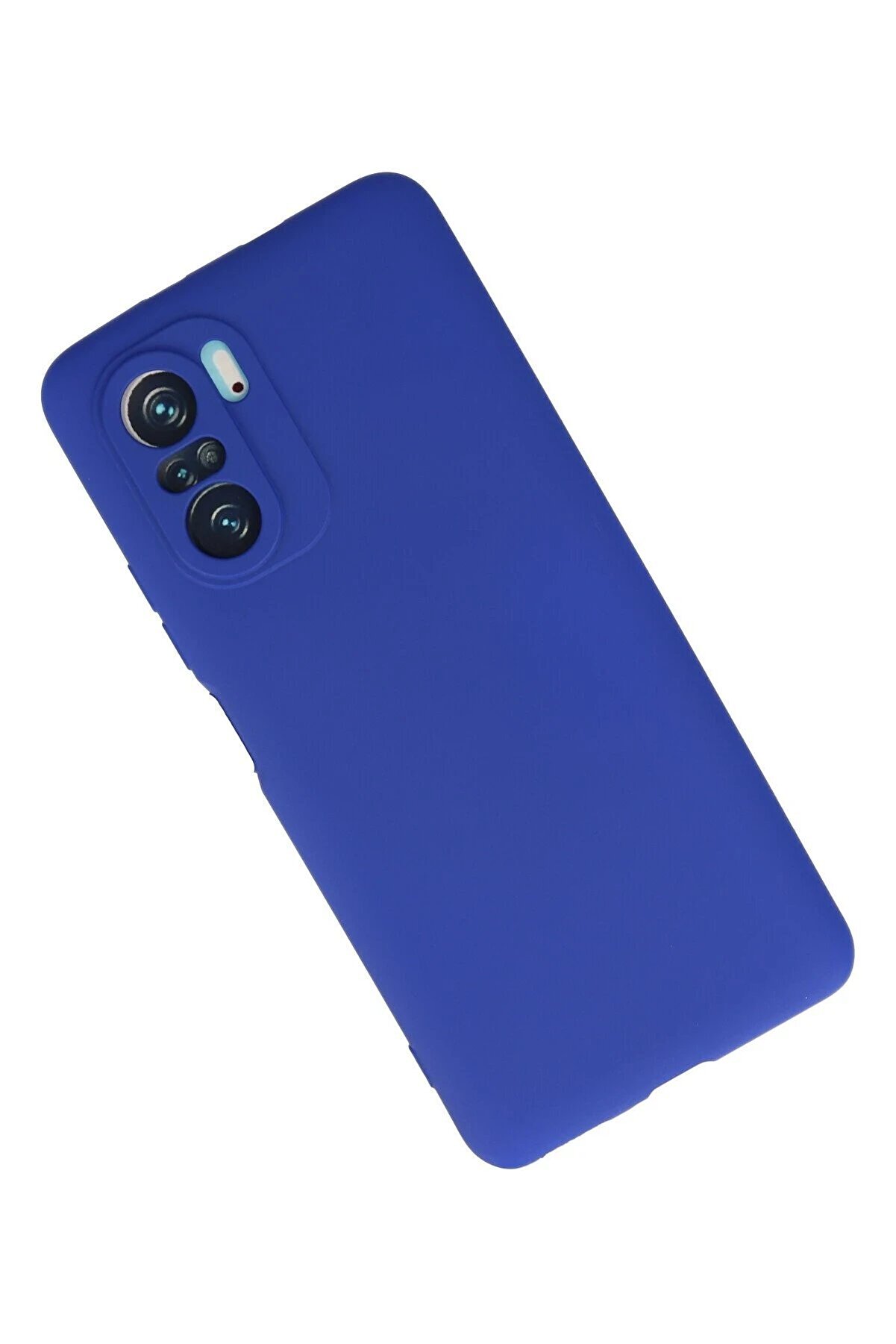 Xi̇aomi̇ Poco F3 Kılıf Fi̇rst Si̇li̇kon - Laci̇vert - Dropx2079-7325