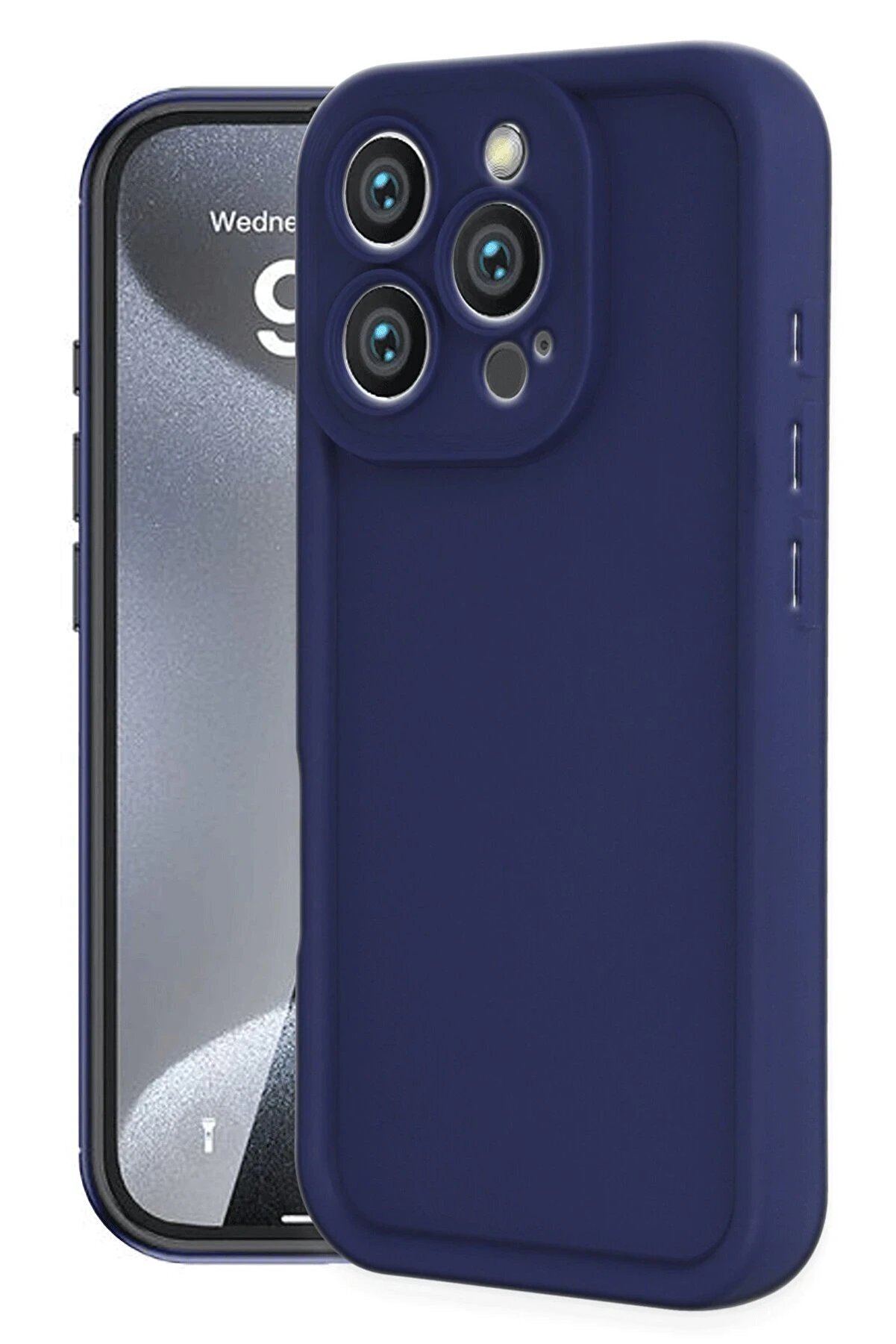 CepteToptan iPhone 16 Pro Max Kılıf Viera Silikon - Lacivert - DROPX2700-7451