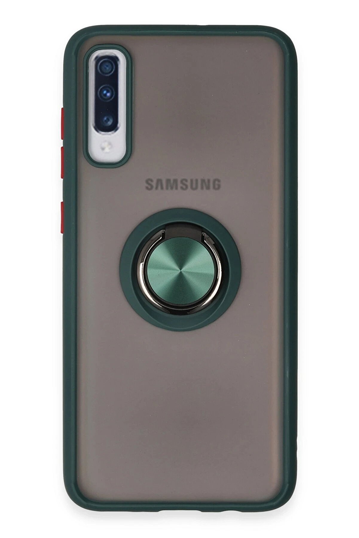 CepteToptan Samsung Galaxy A70 Kılıf Montreal Y&uuml;z&uuml;kl&uuml; Silikon Kapak - Yeşil - DROPX5869-1205