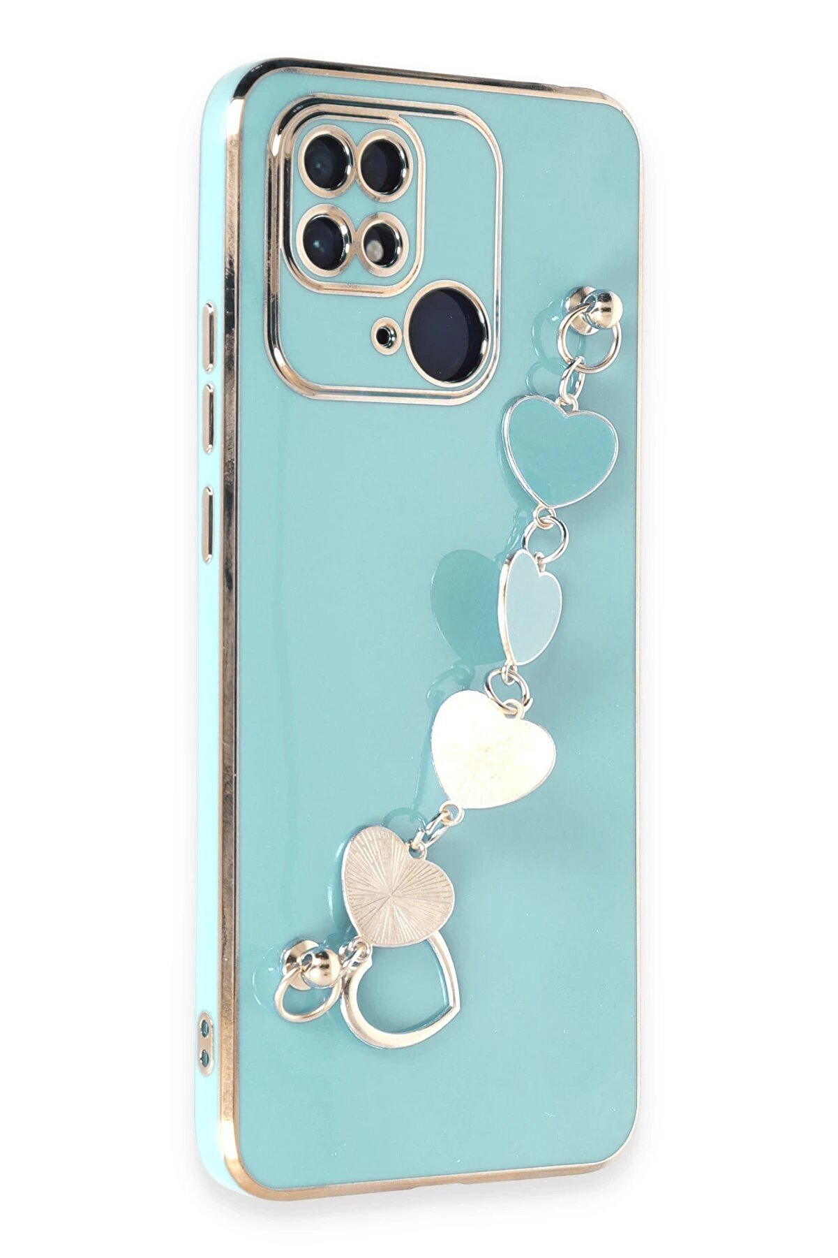 Xi̇aomi̇ Redmi̇ 10C Kılıf Esi̇la Si̇li̇kon - Su Yeşi̇li̇ - Dropx7911-4079