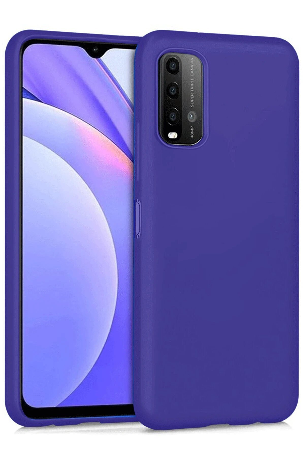 CepteToptan Xiaomi Redmi 9T Kılıf Nano içi Kadife Silikon - Mor - DROPX9953-9888