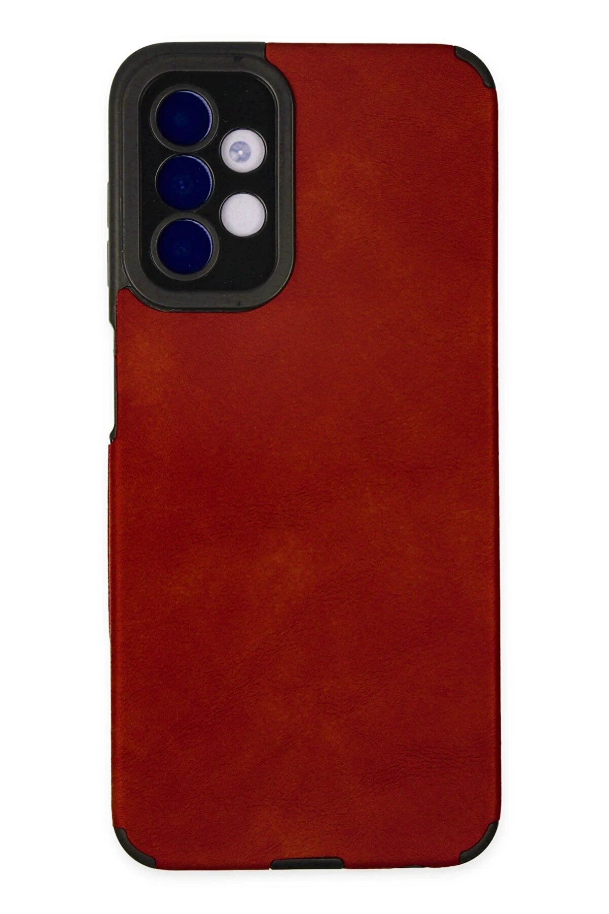 CepteToptan Samsung Galaxy A04S Kılıf Loop Deri Silikon - Kırmızı - DROPX3362-8142